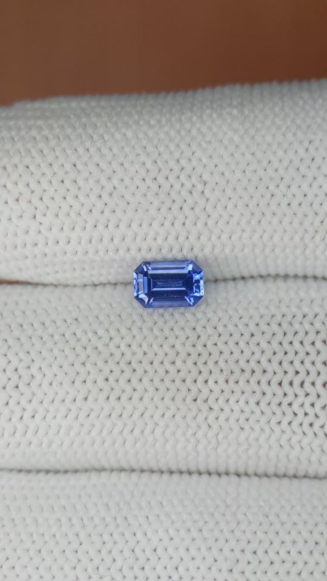 0.67 Ct. Blue Sapphire from Ceylon (Sri Lanka) Size Video