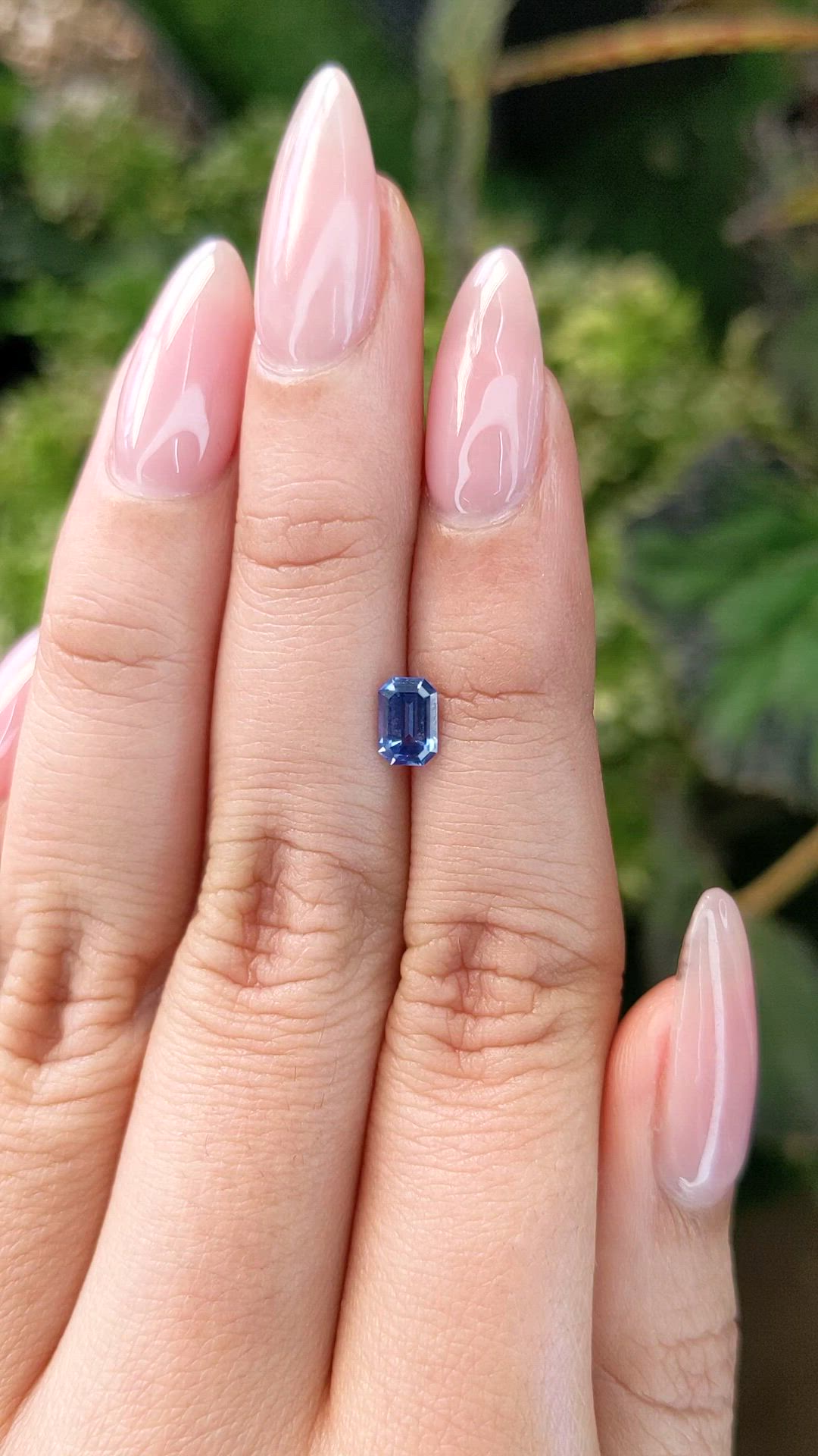 0.67 Ct. Blue Sapphire from Ceylon (Sri Lanka) Size Video