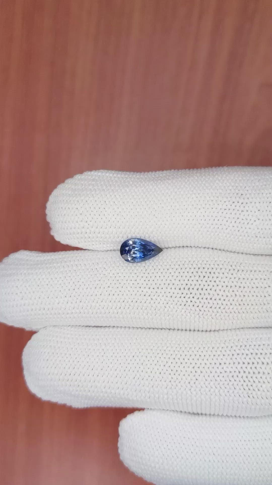 1.28 Ct. Blue Sapphire from Ceylon (Sri Lanka) Size Video