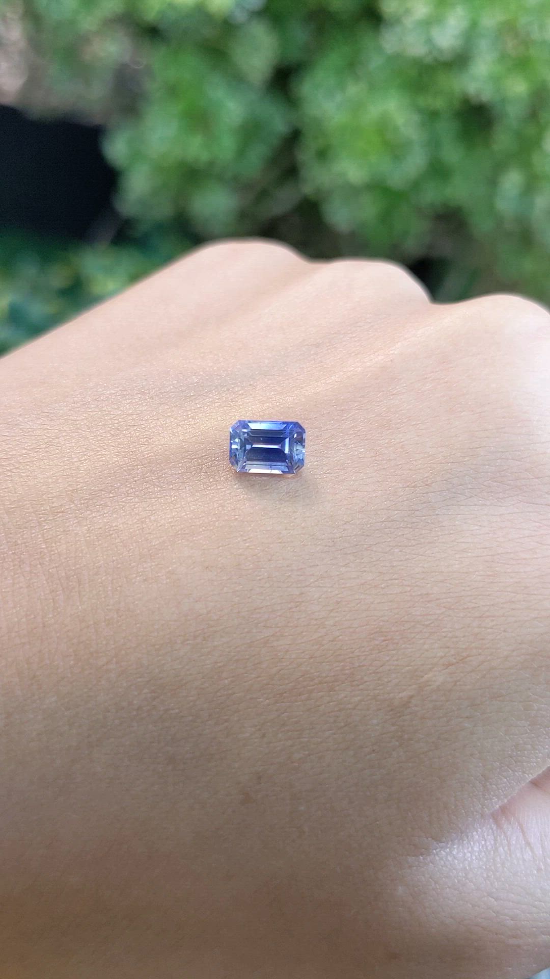 1.21 Ct. Blue Sapphire from Ceylon (Sri Lanka) Size Video