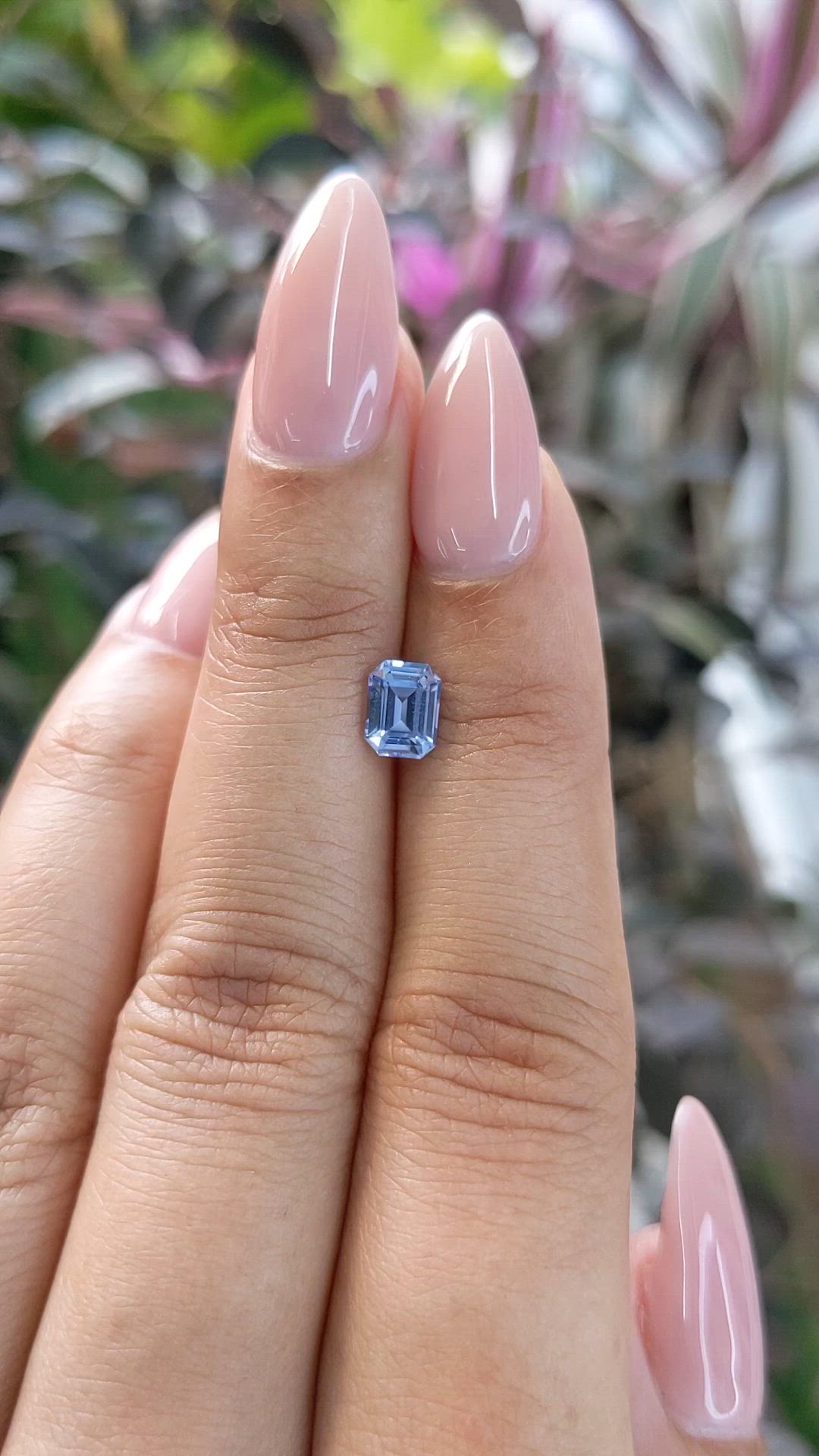 0.96 Ct. Blue Sapphire from Ceylon (Sri Lanka) Size Video