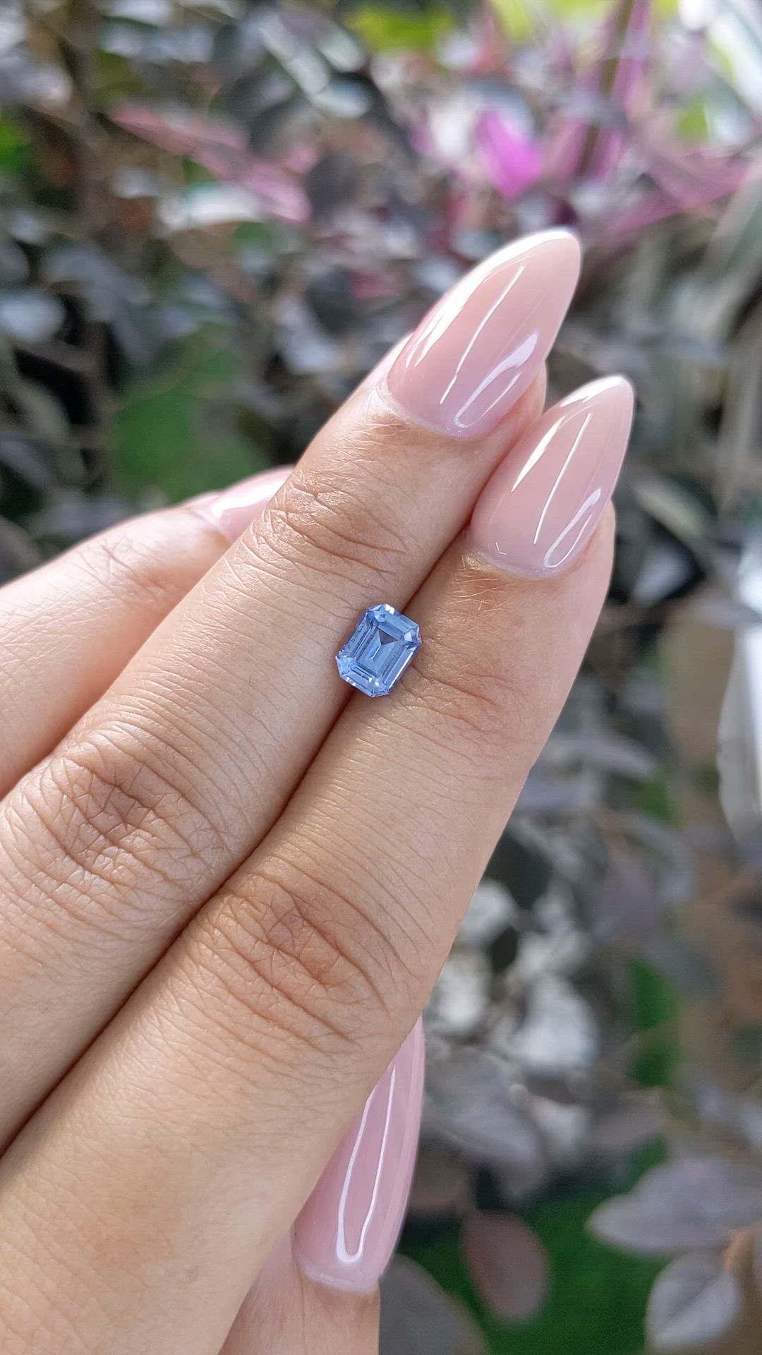 0.96 Ct. Blue Sapphire from Ceylon (Sri Lanka) Size Video
