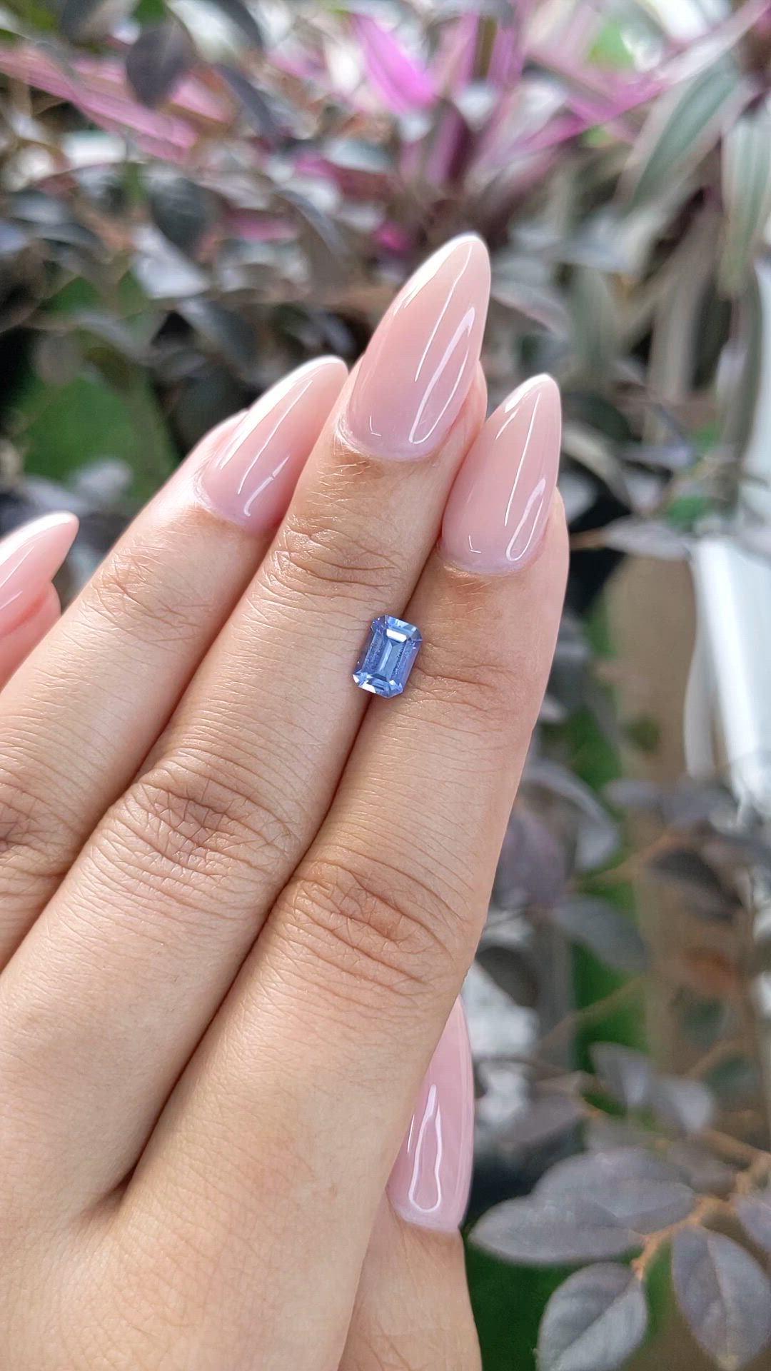 0.90 Ct. Blue Sapphire from Ceylon (Sri Lanka) Size Video