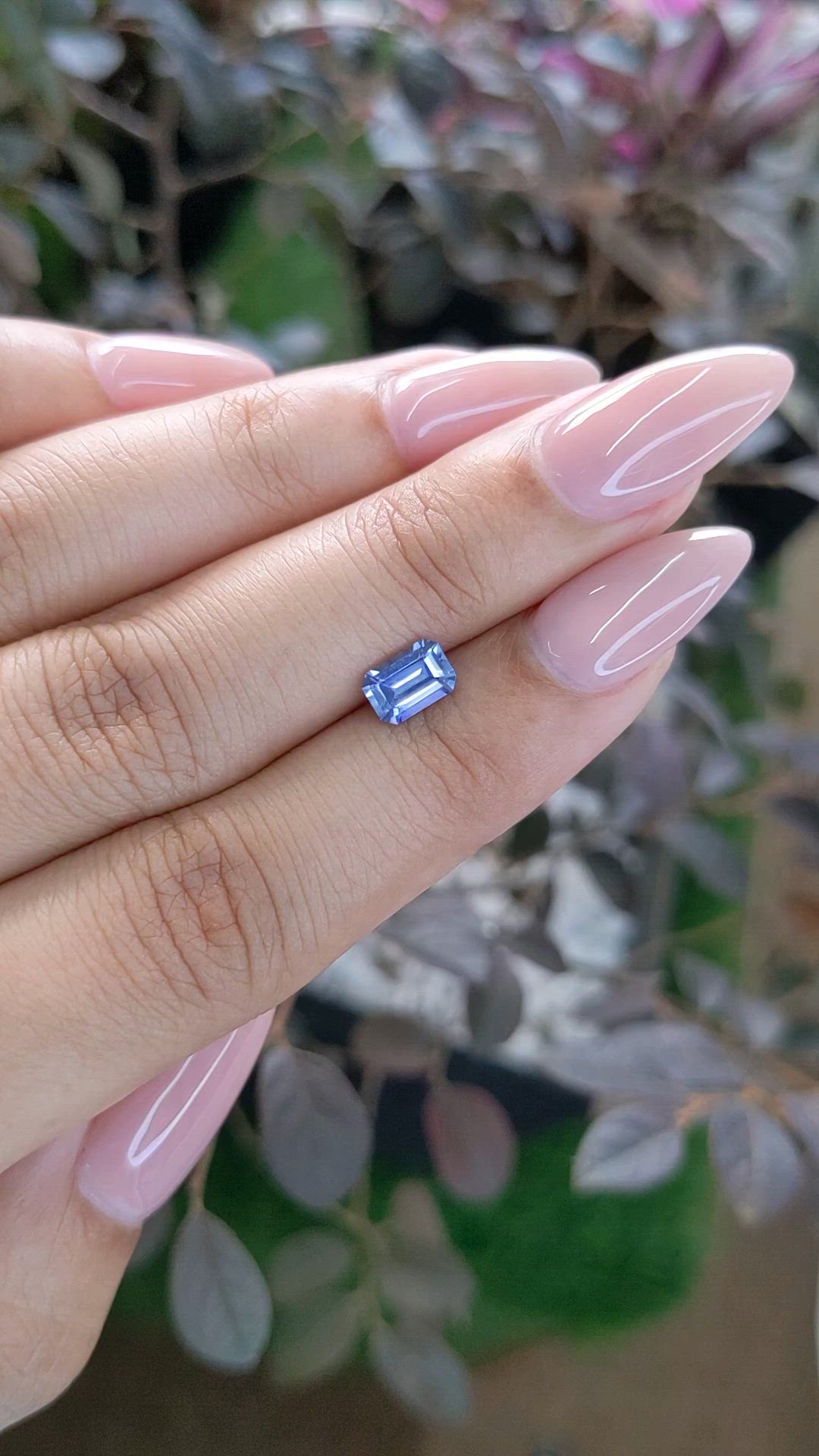 0.90 Ct. Blue Sapphire from Ceylon (Sri Lanka) Size Video