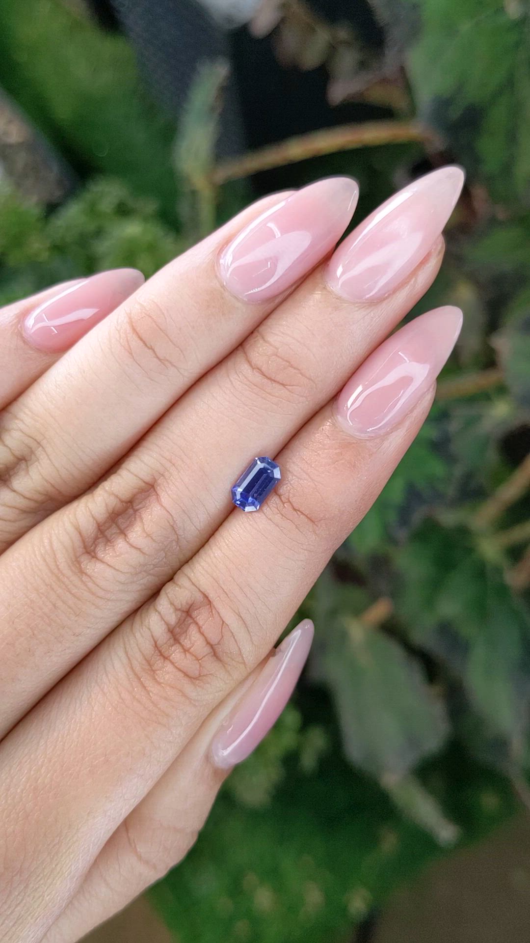 0.79 Ct. Blue Sapphire from Ceylon (Sri Lanka) Size Video