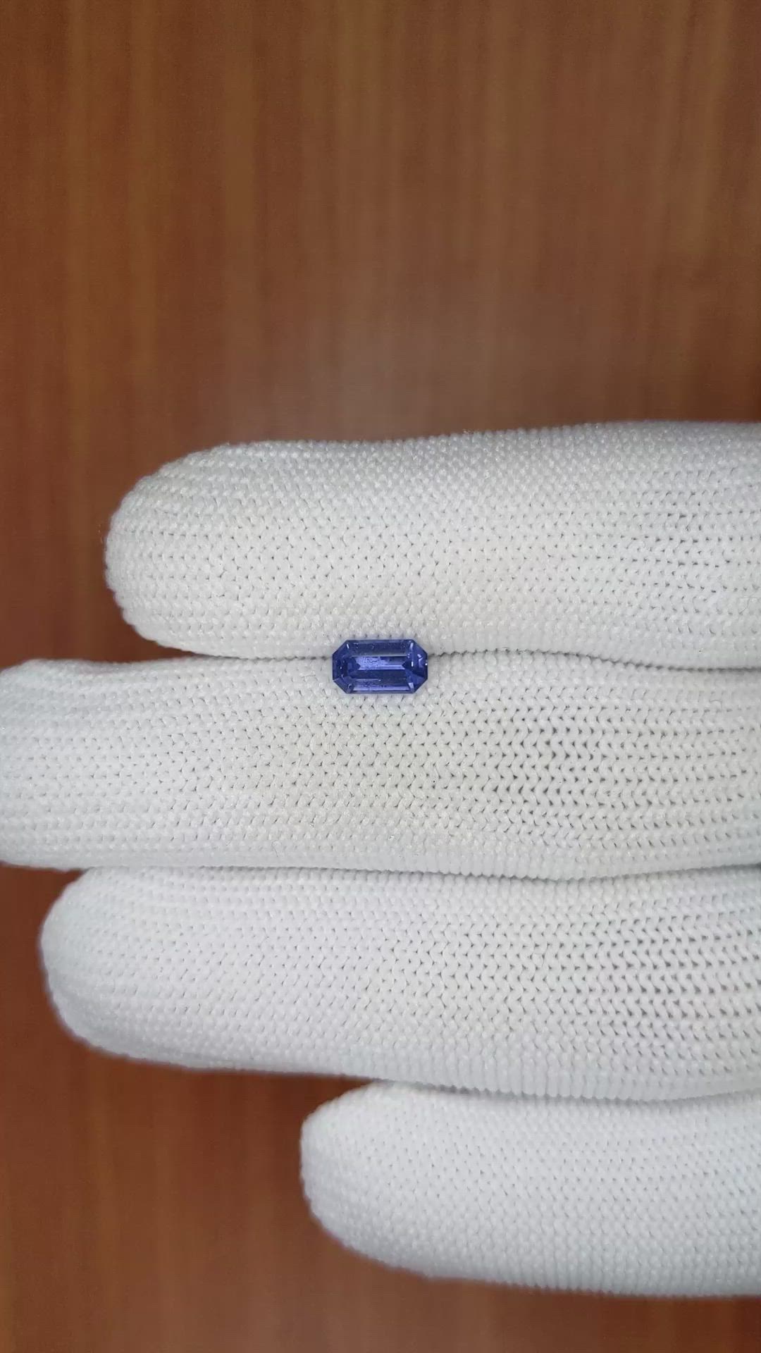 0.79 Ct. Blue Sapphire from Ceylon (Sri Lanka) Size Video