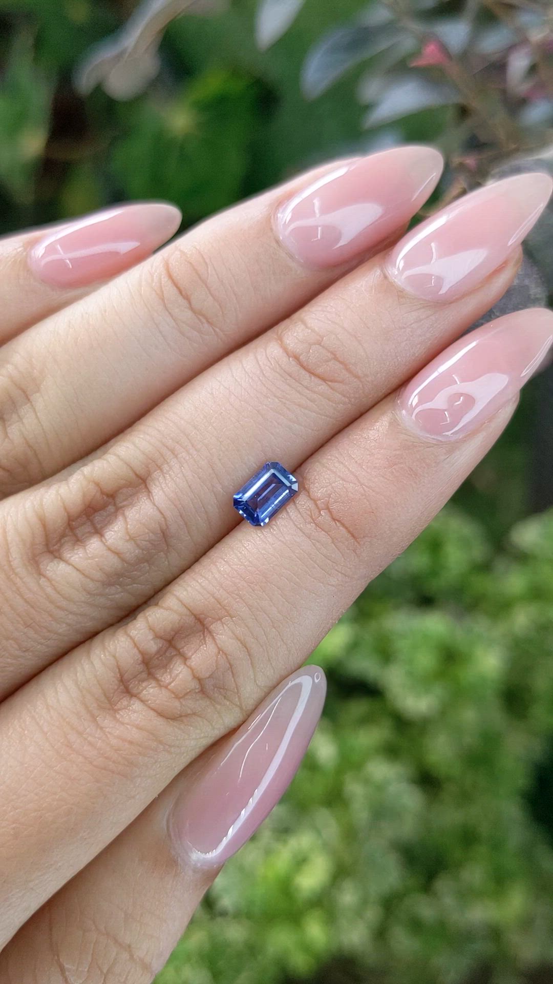 0.71 Ct. Blue Sapphire from Ceylon (Sri Lanka) Size Video