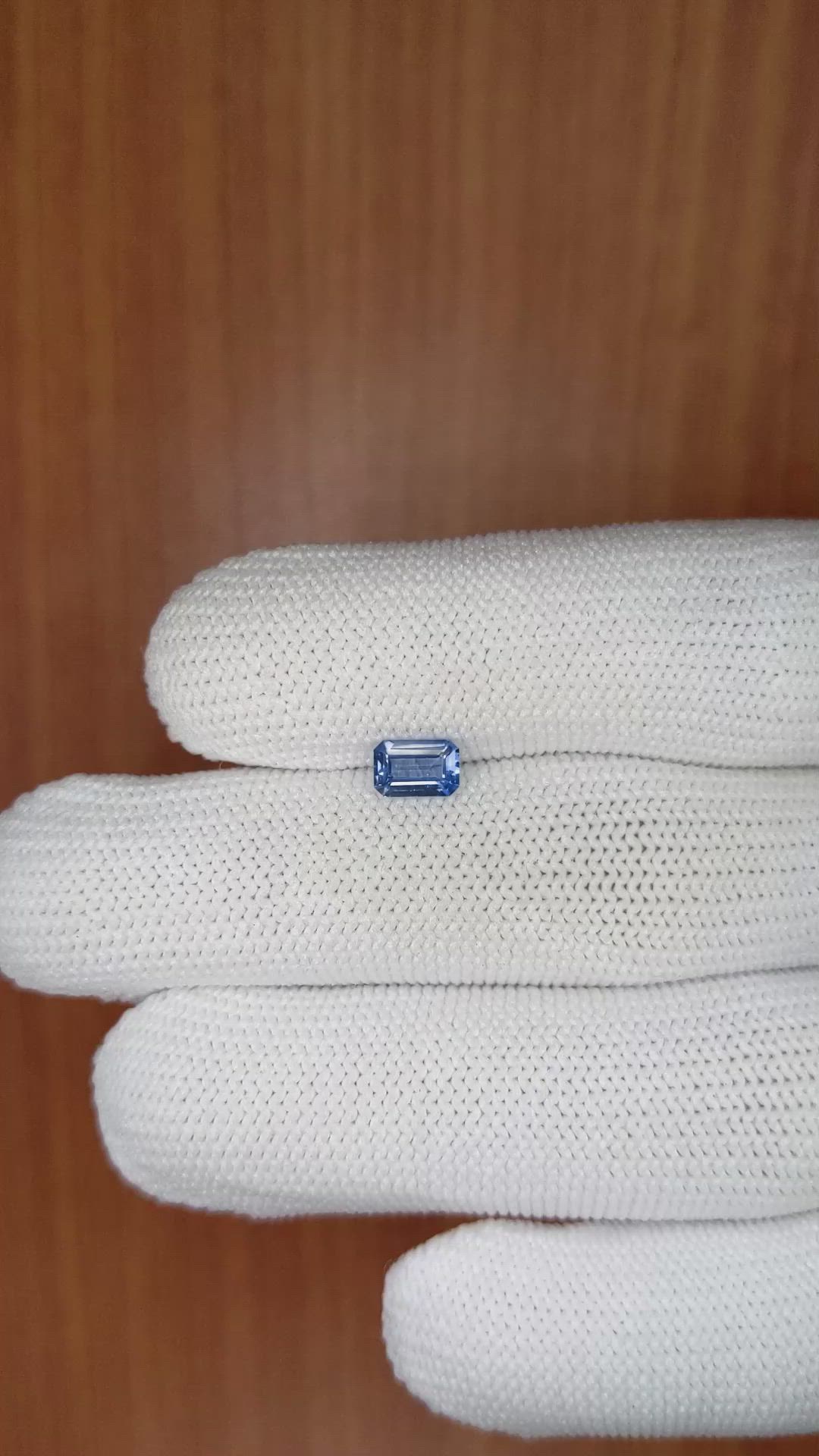 0.71 Ct. Blue Sapphire from Ceylon (Sri Lanka) Size Video