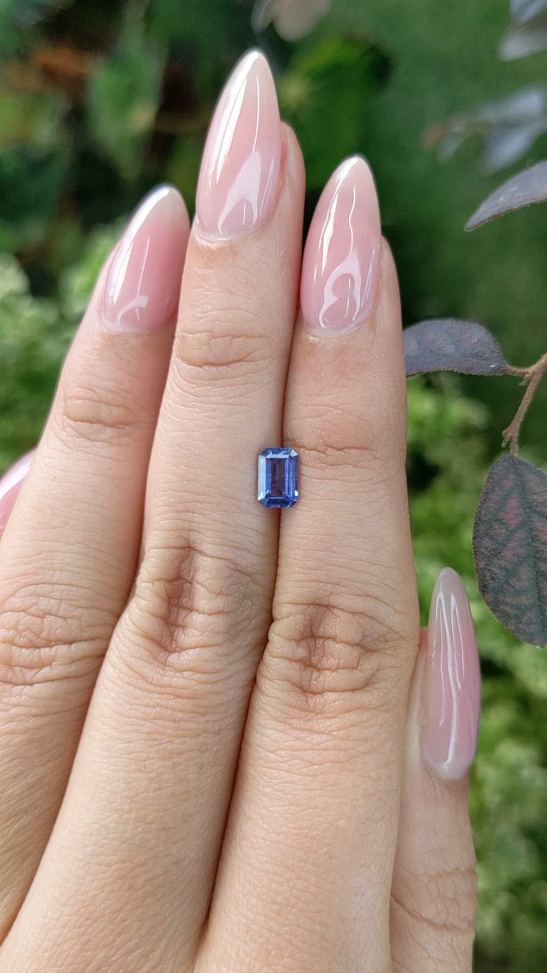 0.71 Ct. Blue Sapphire from Ceylon (Sri Lanka) Size Video