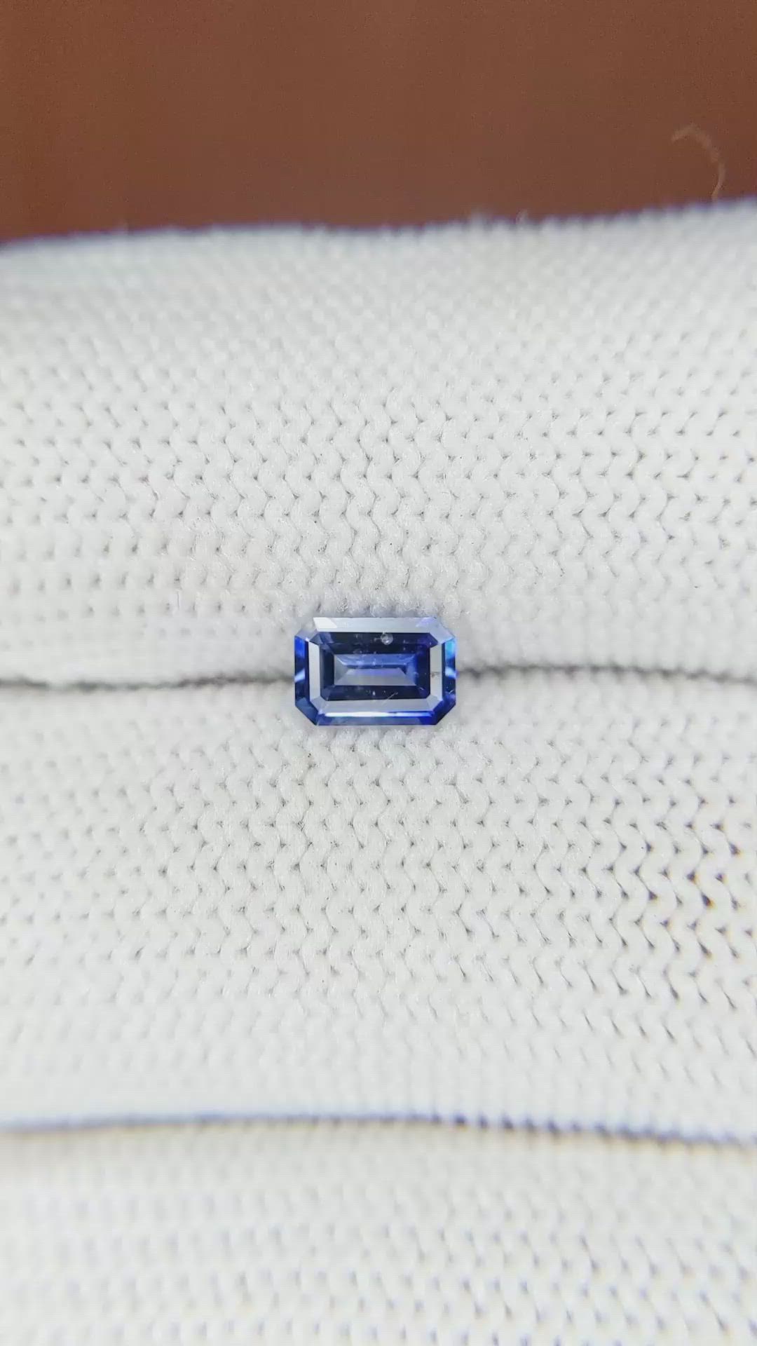 0.60 Ct. Blue Sapphire from Ceylon (Sri Lanka) Size Video