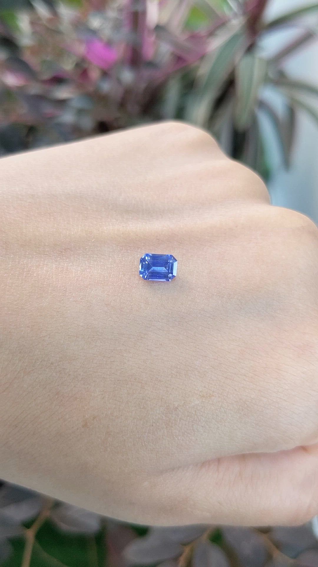 0.89 Ct. Blue Sapphire from Ceylon (Sri Lanka) Size Video