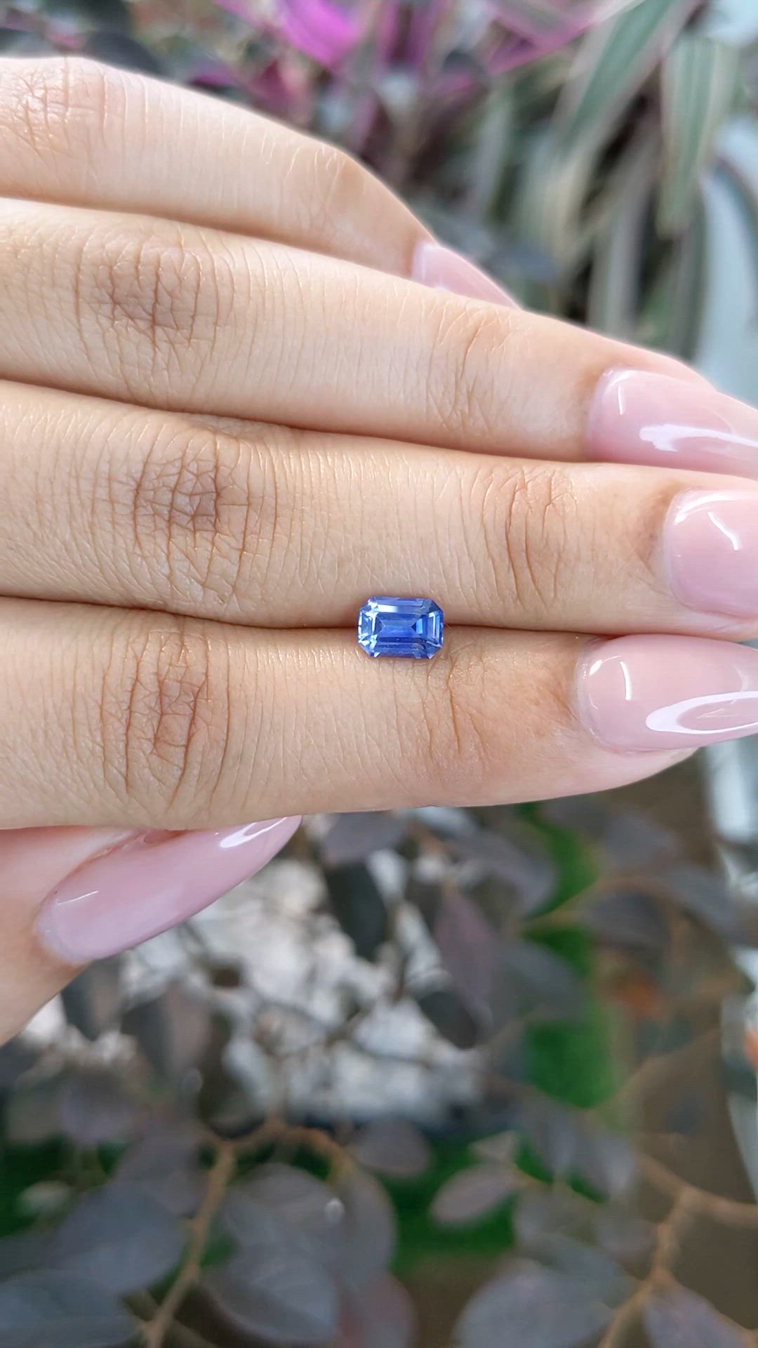 0.89 Ct. Blue Sapphire from Ceylon (Sri Lanka) Size Video