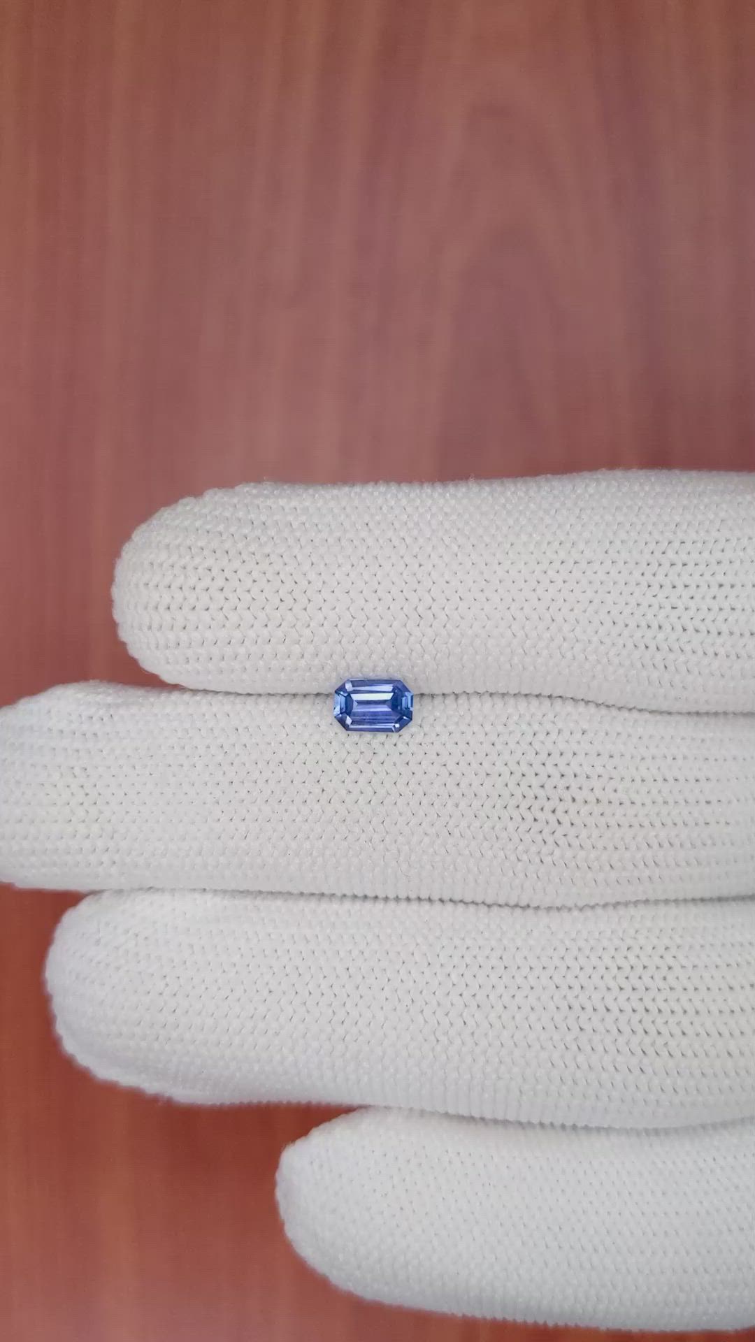 0.55 Ct. Blue Sapphire from Ceylon (Sri Lanka) Size Video
