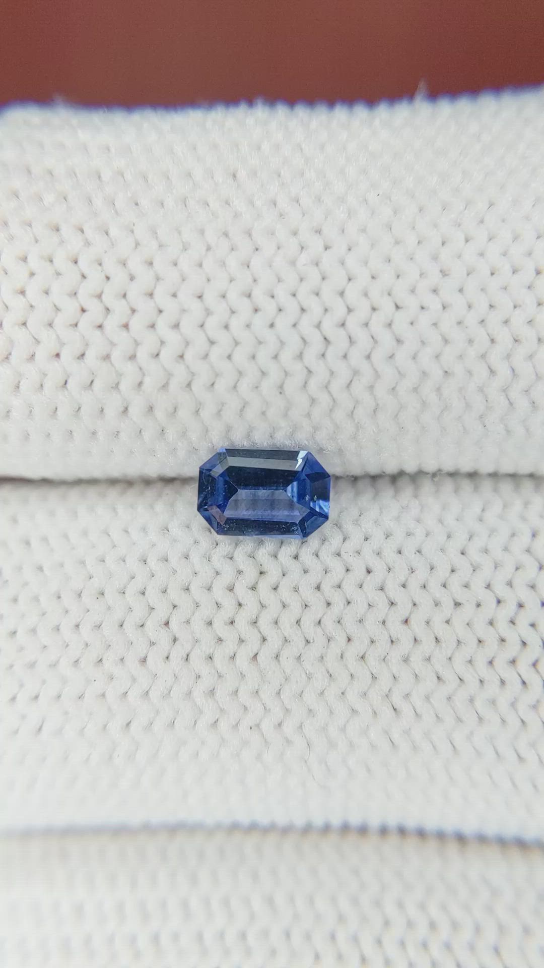 0.55 Ct. Blue Sapphire from Ceylon (Sri Lanka) Size Video