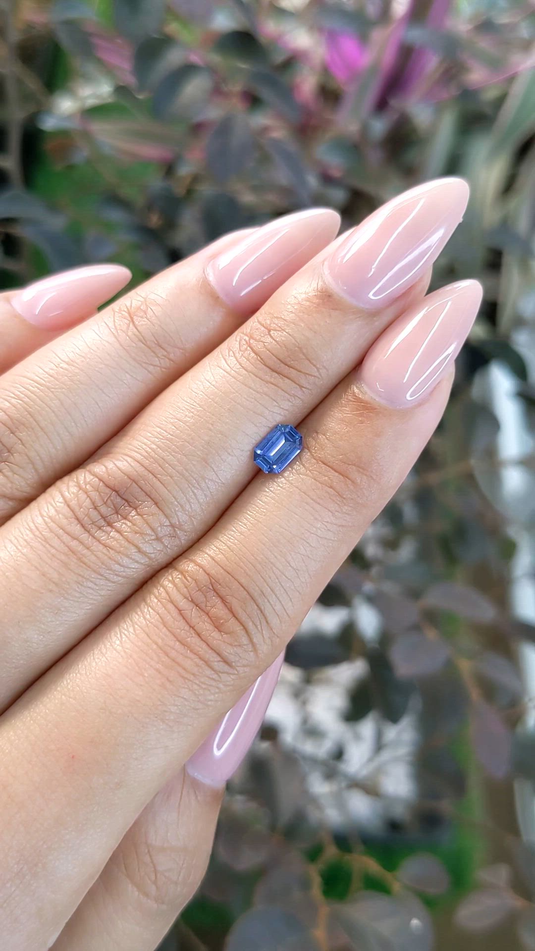 0.55 Ct. Blue Sapphire from Ceylon (Sri Lanka) Size Video