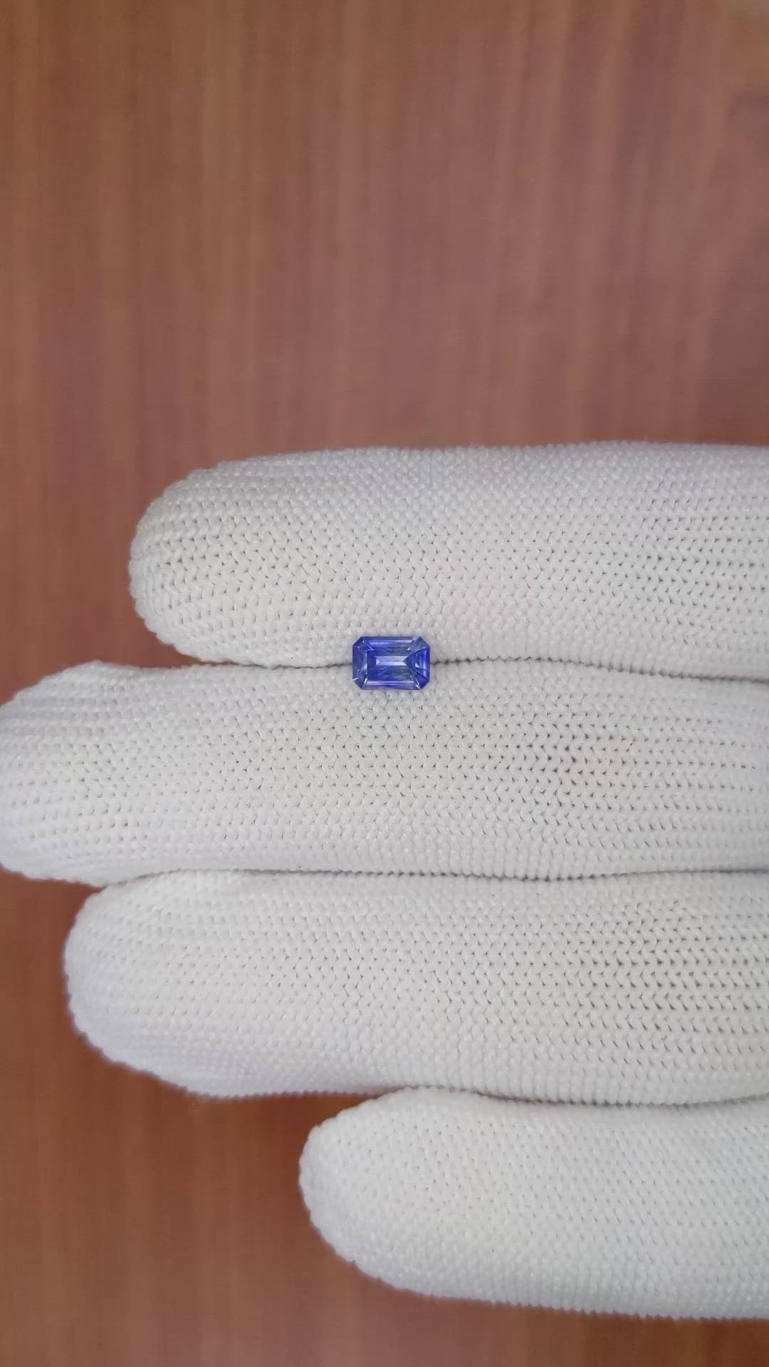 0.62 Ct. Blue Sapphire from Ceylon (Sri Lanka) Size Video