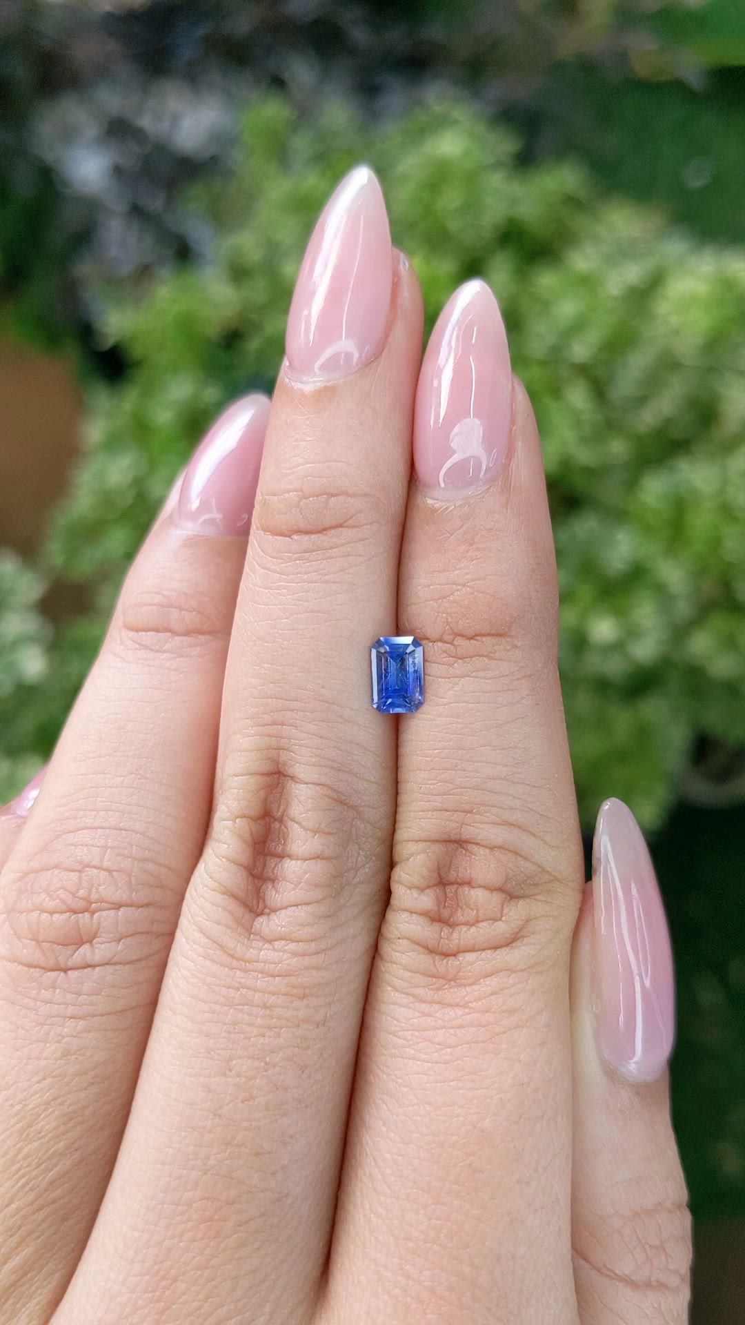 0.62 Ct. Blue Sapphire from Ceylon (Sri Lanka) Size Video