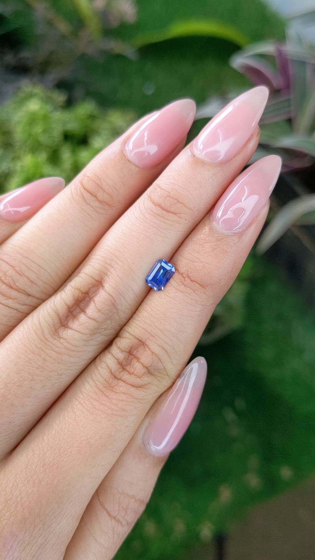 0.62 Ct. Blue Sapphire from Ceylon (Sri Lanka) Size Video