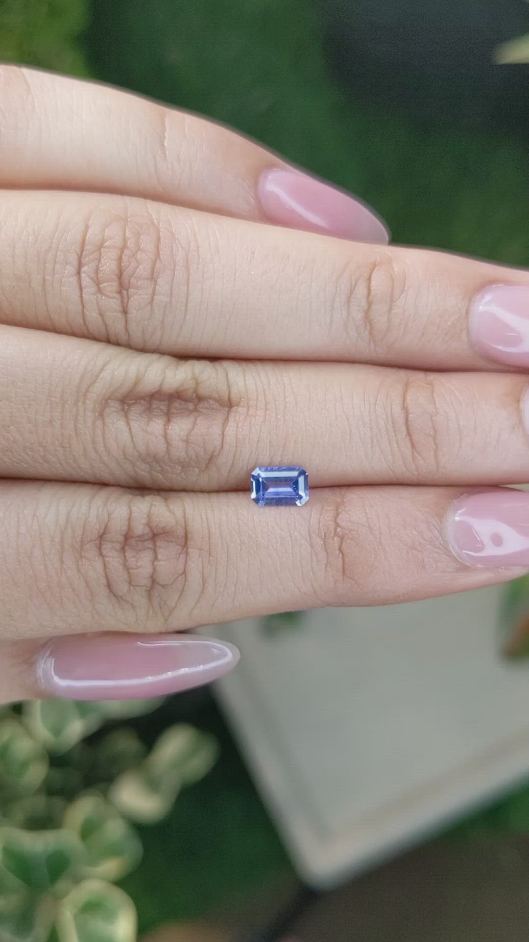 0.59 Ct. Blue Sapphire from Ceylon (Sri Lanka) Size Video