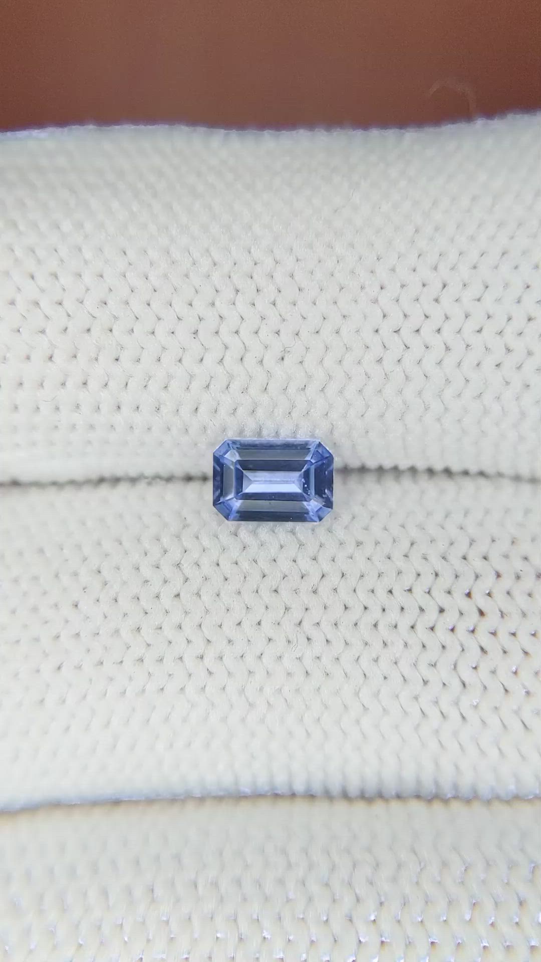 0.59 Ct. Blue Sapphire from Ceylon (Sri Lanka) Size Video