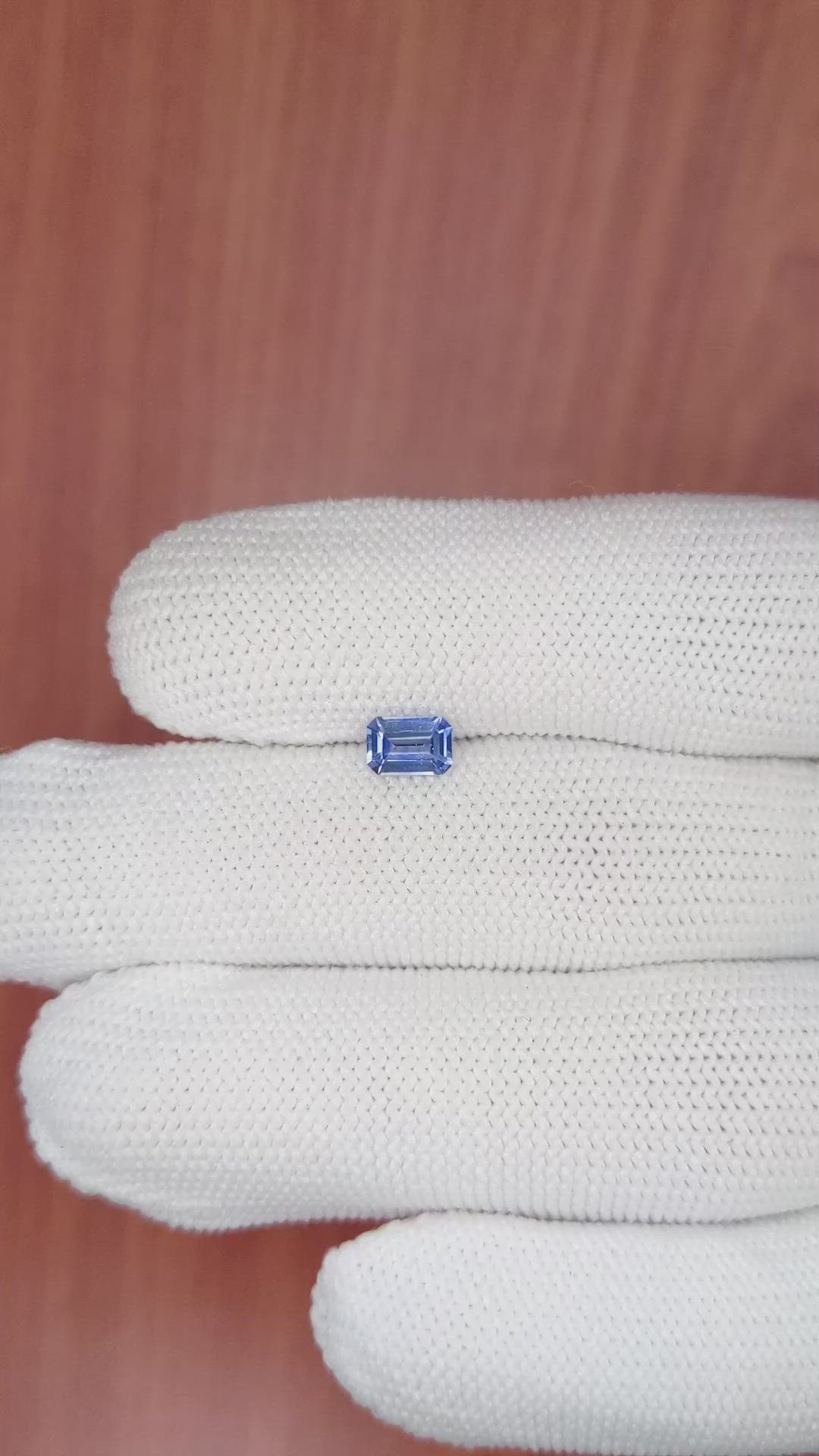 0.59 Ct. Blue Sapphire from Ceylon (Sri Lanka) Size Video