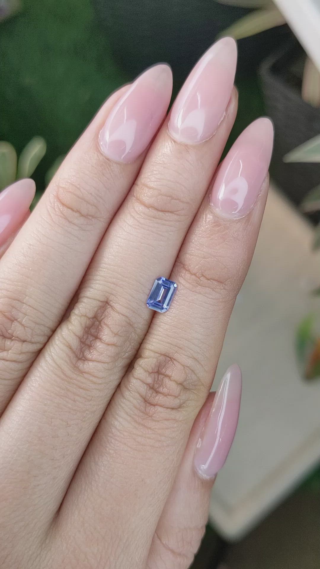 0.59 Ct. Blue Sapphire from Ceylon (Sri Lanka) Size Video