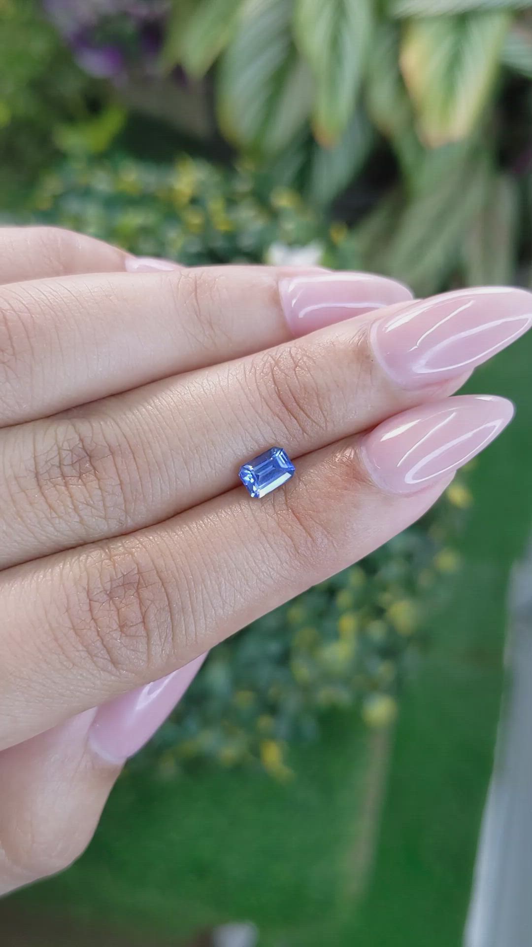 0.79 Ct. Blue Sapphire from Ceylon (Sri Lanka) Size Video