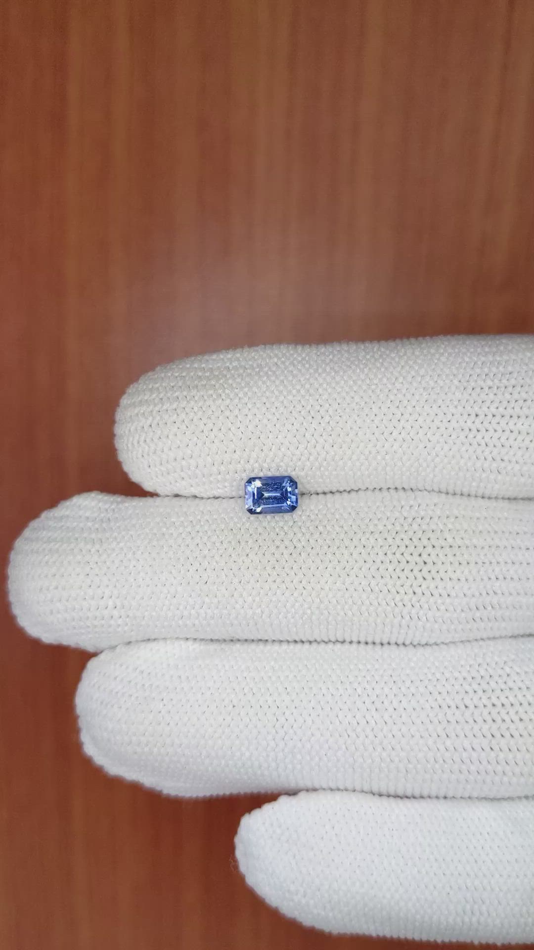 0.79 Ct. Blue Sapphire from Ceylon (Sri Lanka) Size Video