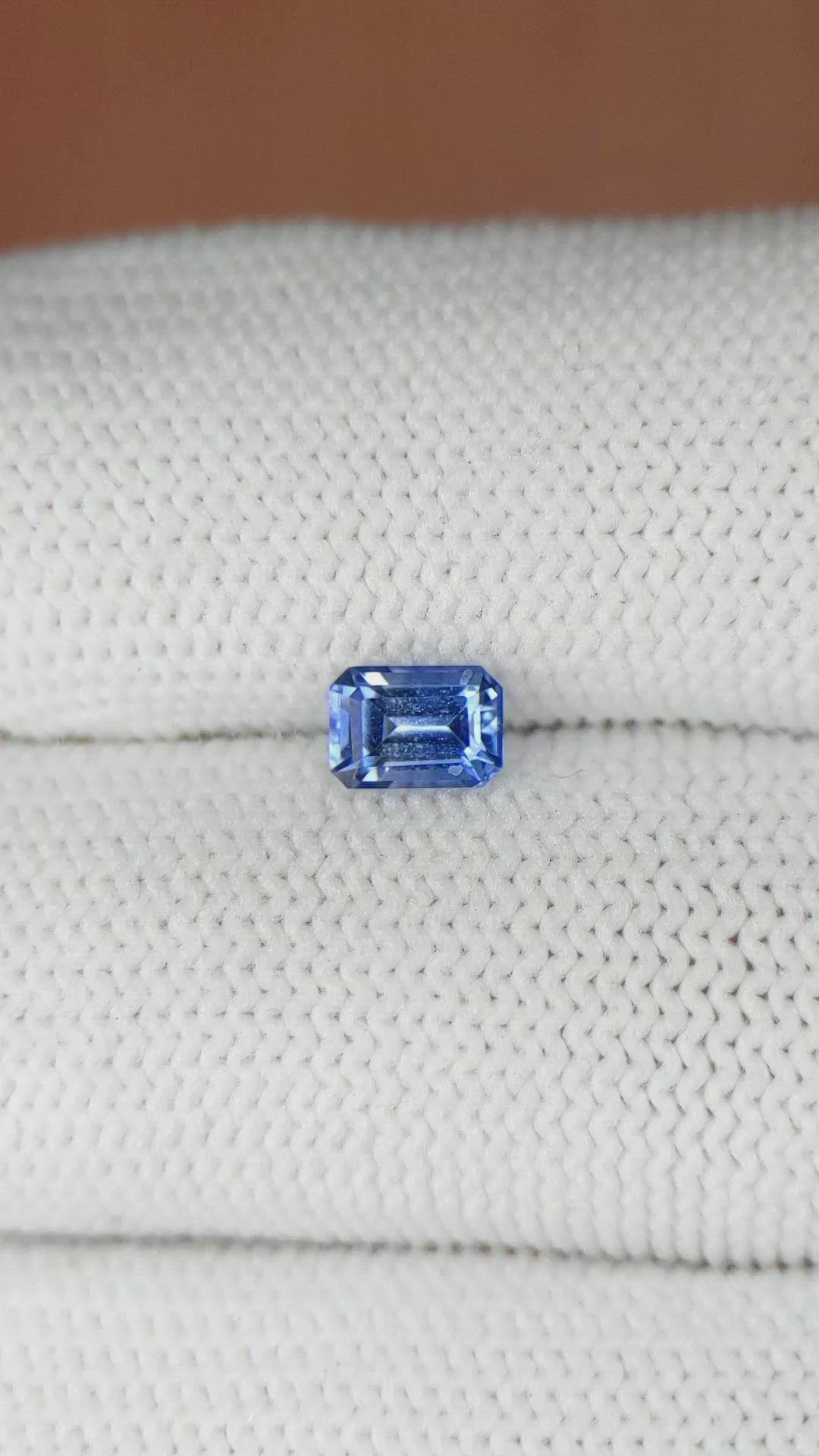 0.79 Ct. Blue Sapphire from Ceylon (Sri Lanka) Size Video