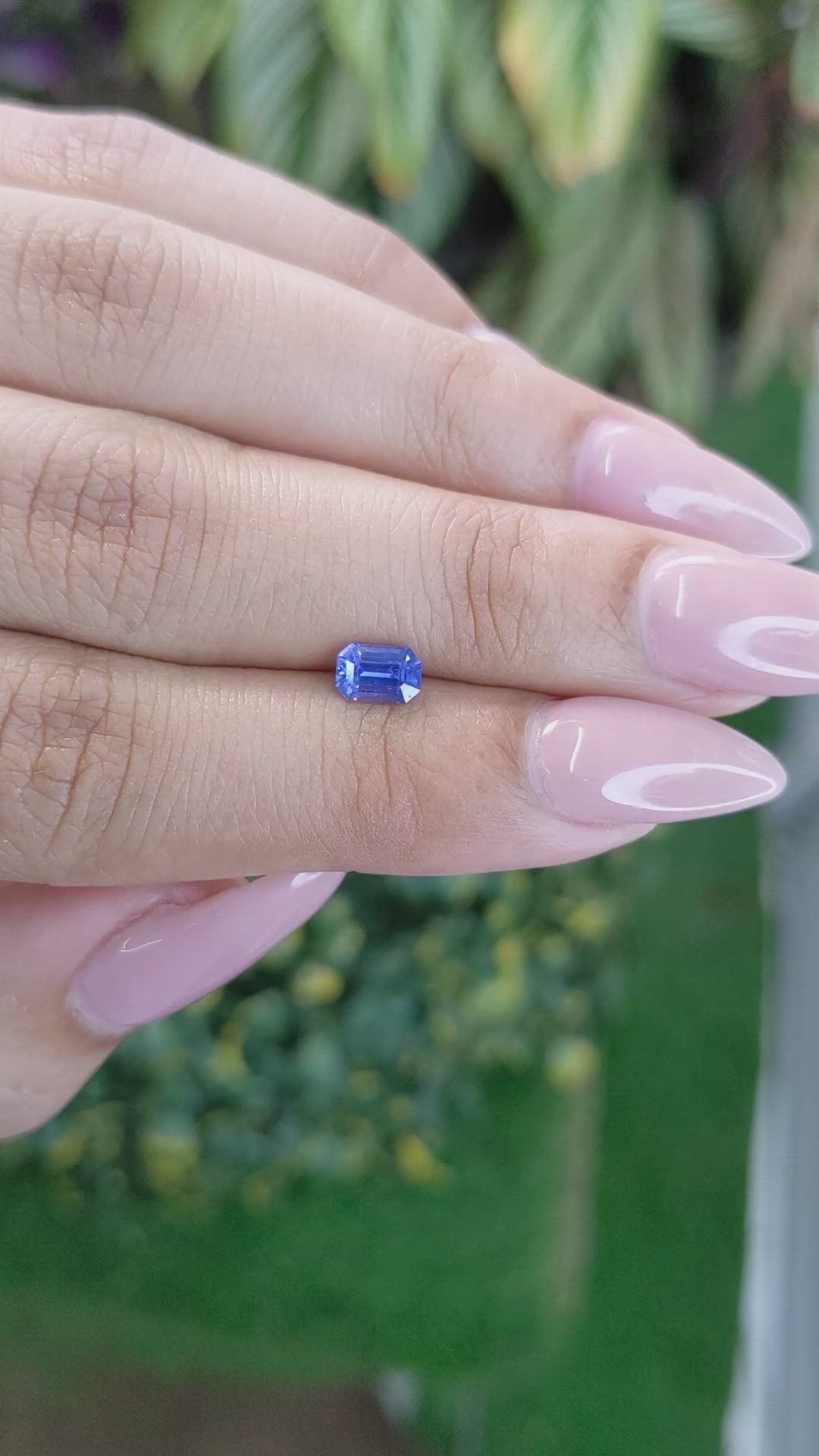 0.68 Ct. Blue Sapphire from Ceylon (Sri Lanka) Size Video