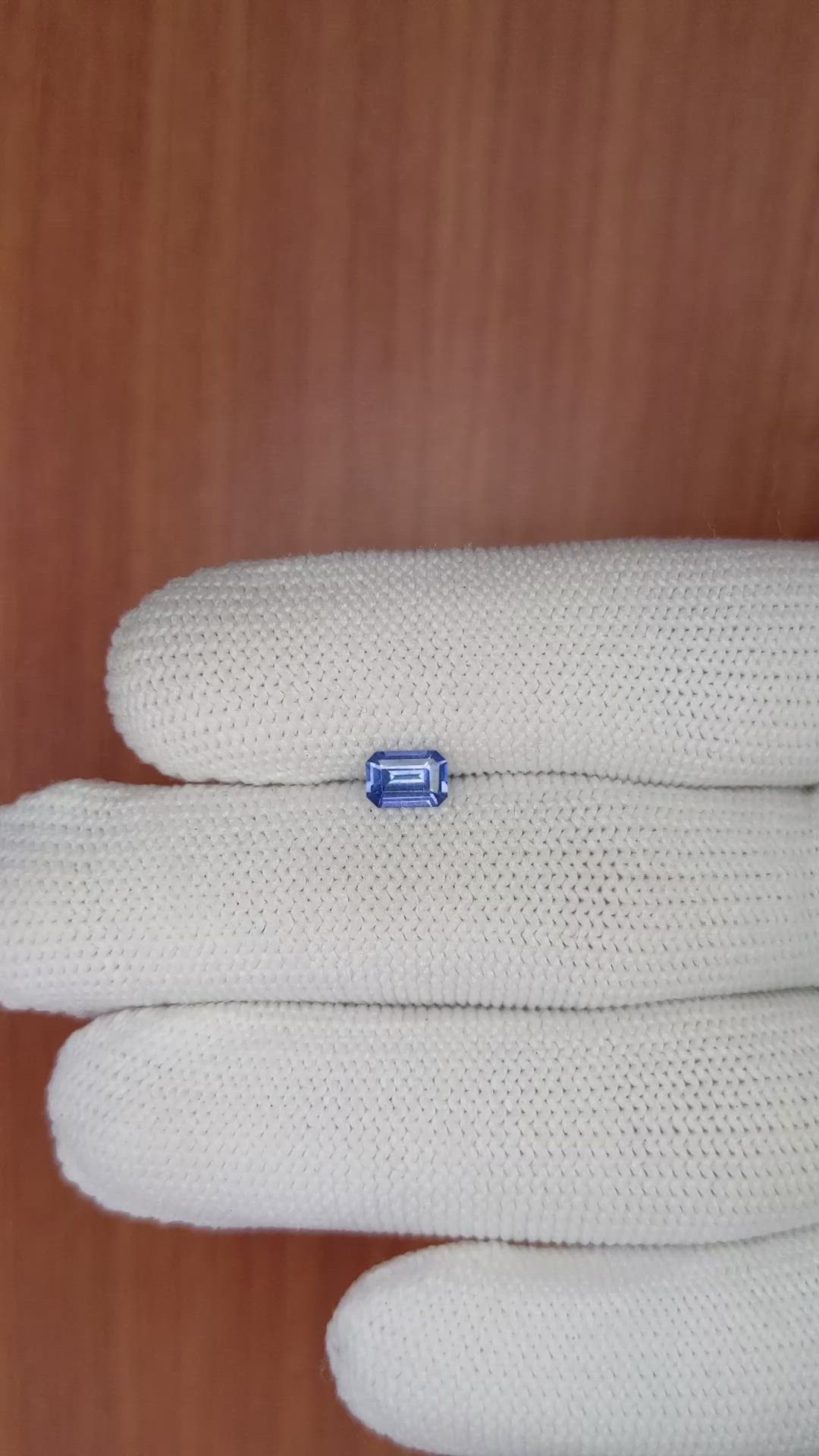 0.57 Ct. Blue Sapphire from Ceylon (Sri Lanka) Size Video