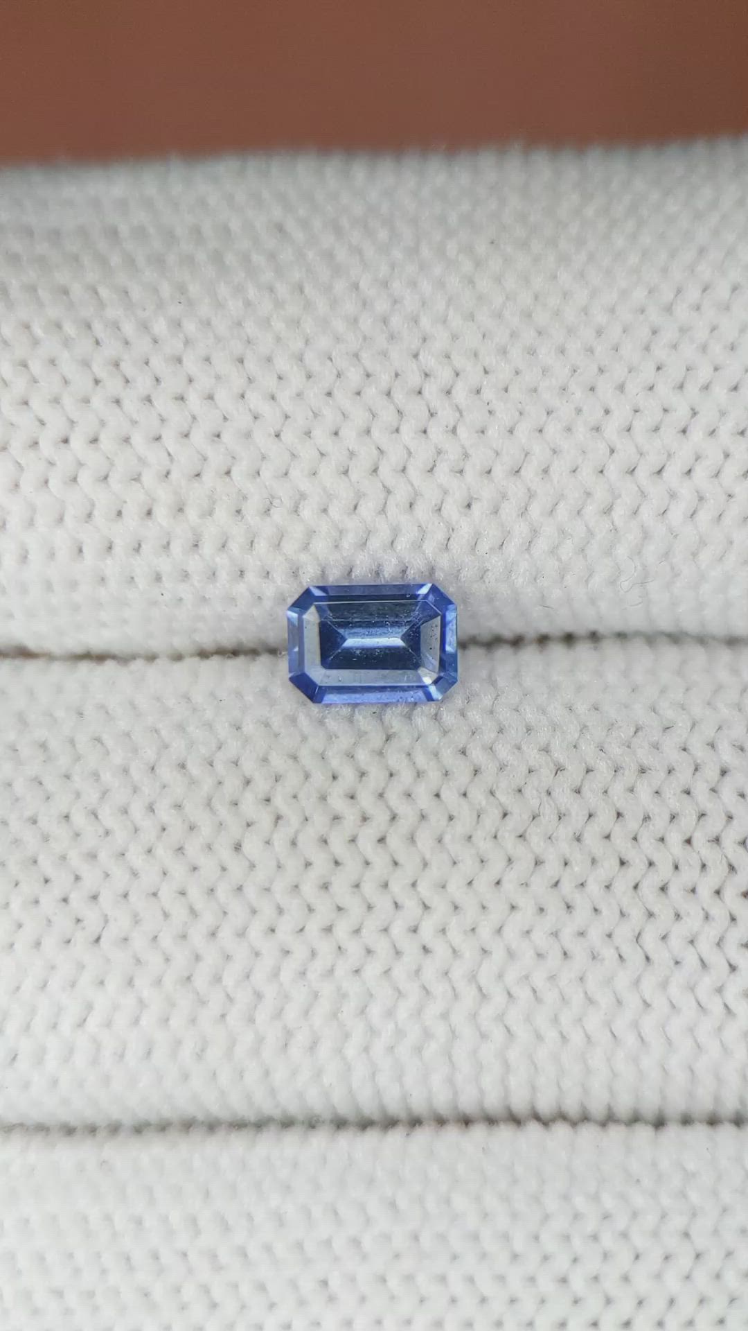 0.57 Ct. Blue Sapphire from Ceylon (Sri Lanka) Size Video