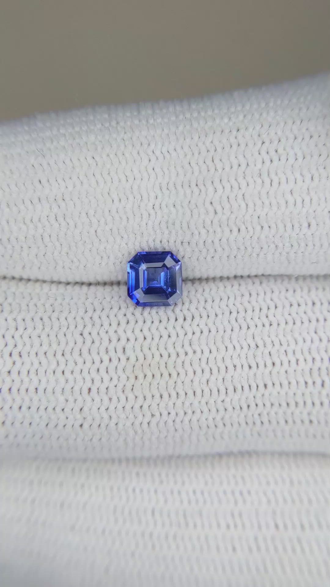 0.66 Ct. Blue Sapphire from Ceylon (Sri Lanka) Size Video