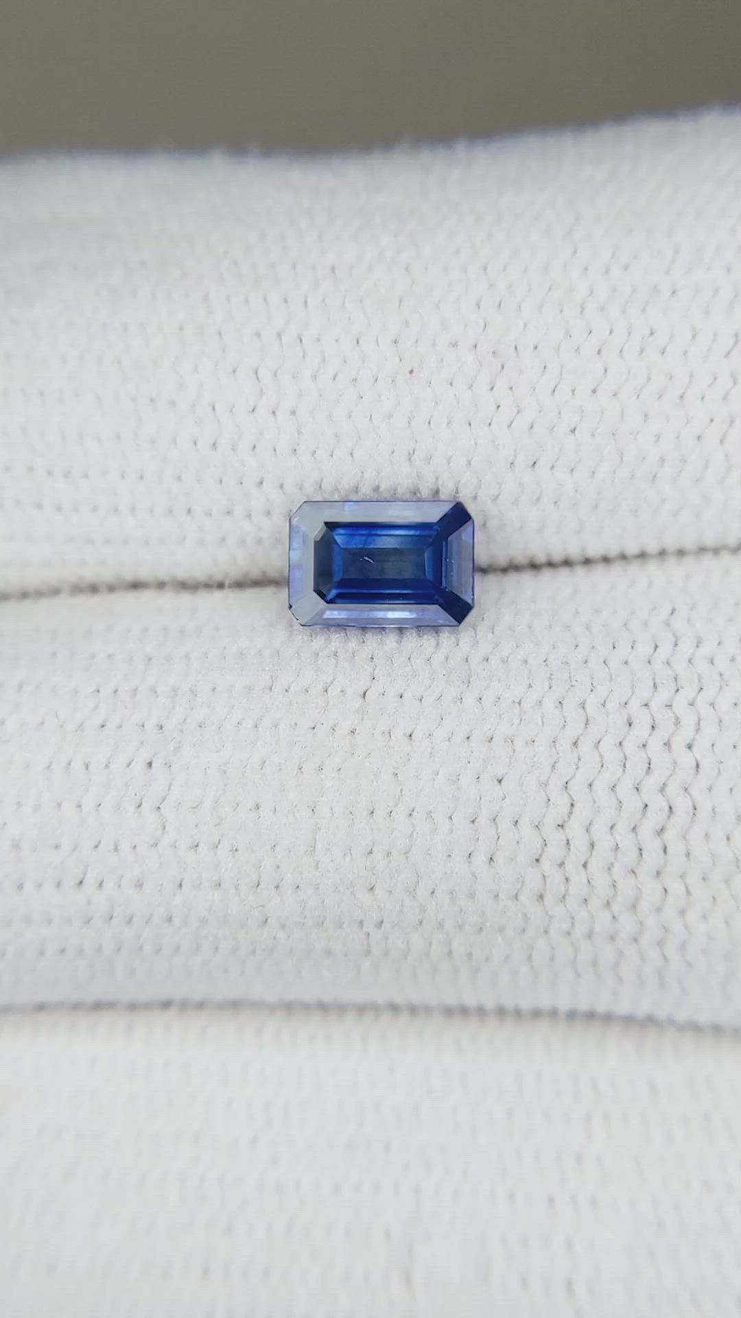 0.73 Ct. Blue Sapphire from Ceylon (Sri Lanka) Size Video