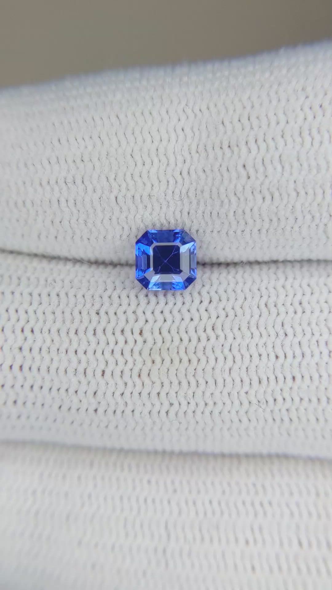 0.83 Ct. Blue Sapphire from Ceylon (Sri Lanka) Size Video