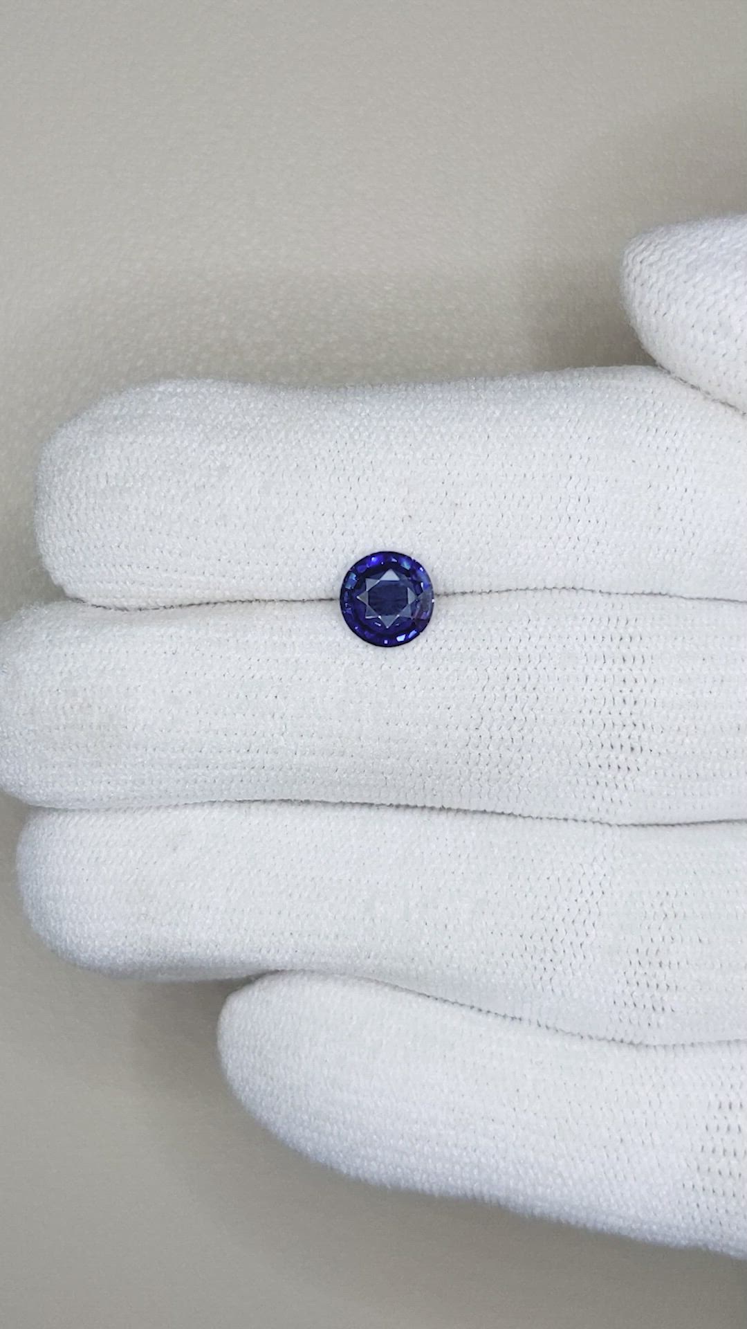 1.19 Ct. Blue Sapphire from Ceylon (Sri Lanka) Size Video