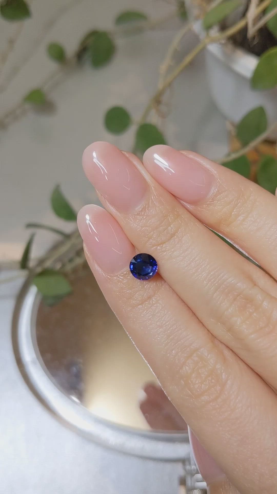 1.19 Ct. Blue Sapphire from Ceylon (Sri Lanka) Size Video