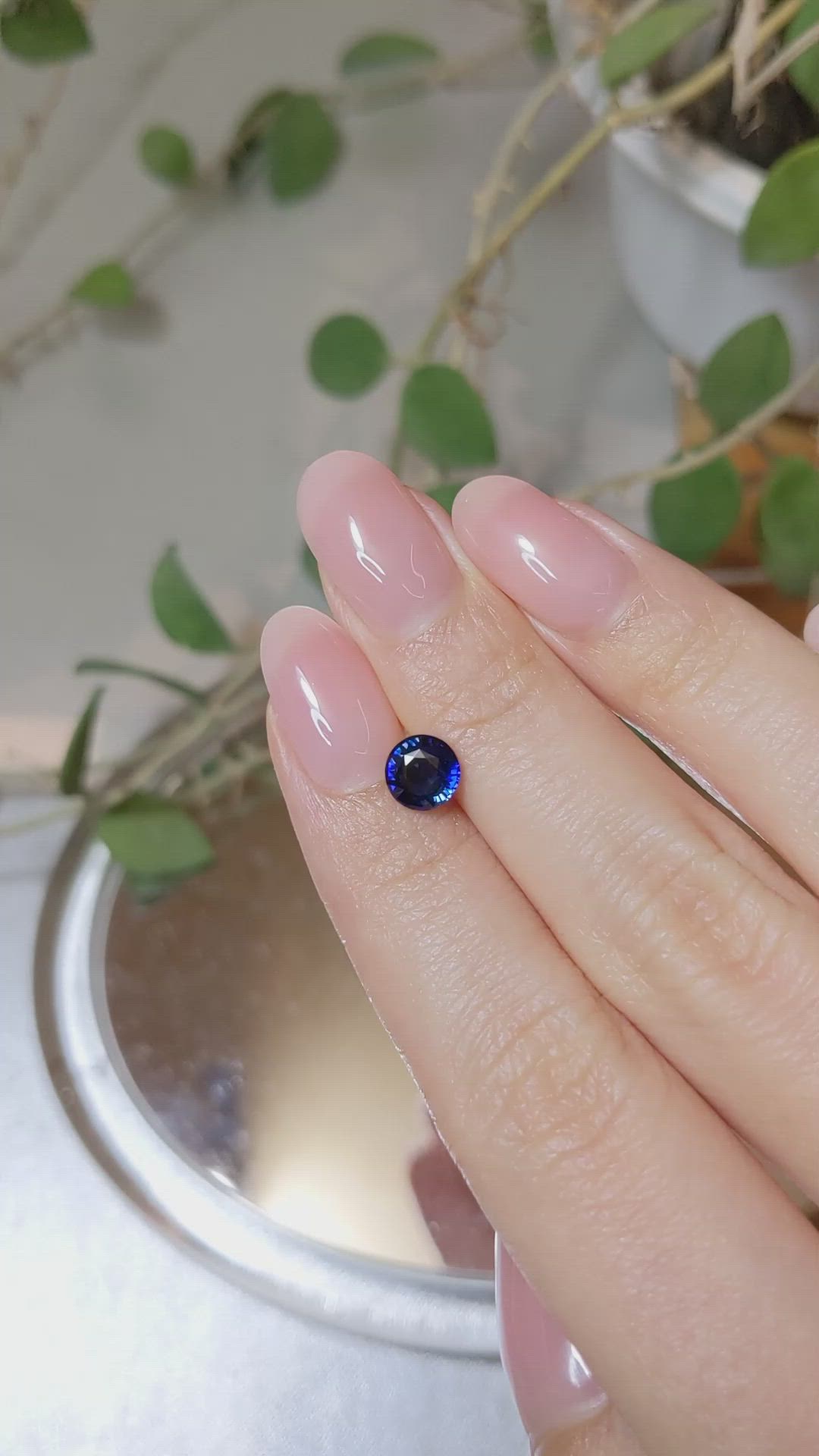 1.19 Ct. Blue Sapphire from Ceylon (Sri Lanka) Size Video
