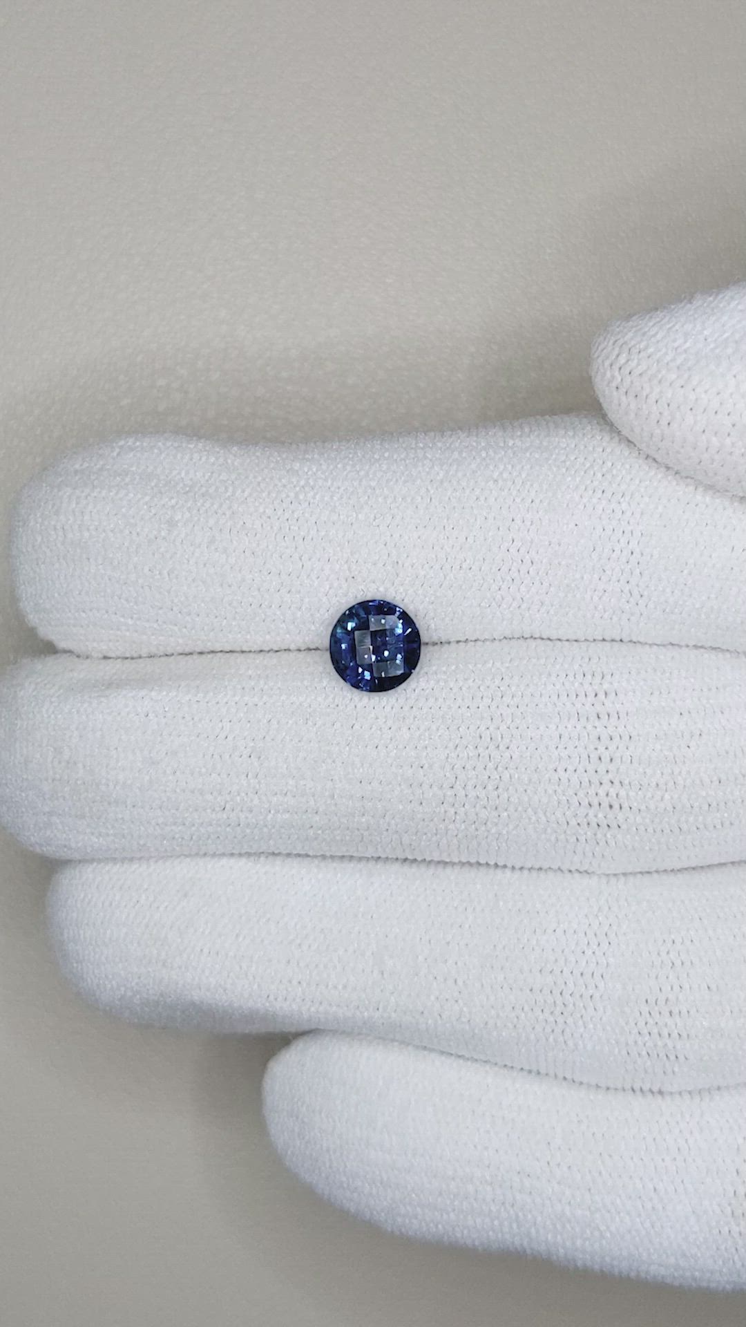 1.42 Ct. Blue Sapphire from Ceylon (Sri Lanka) Size Video
