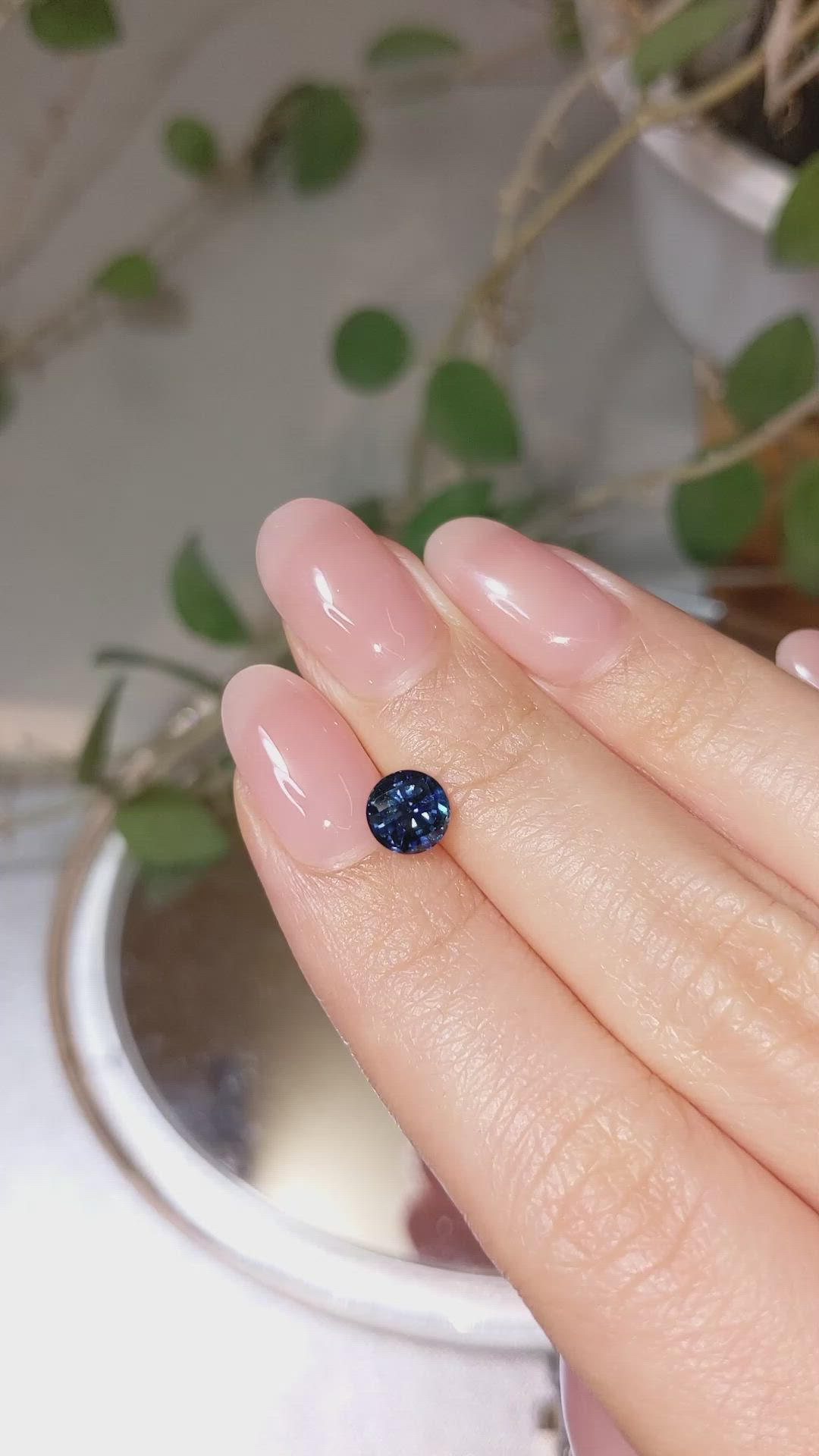 1.42 Ct. Blue Sapphire from Ceylon (Sri Lanka) Size Video