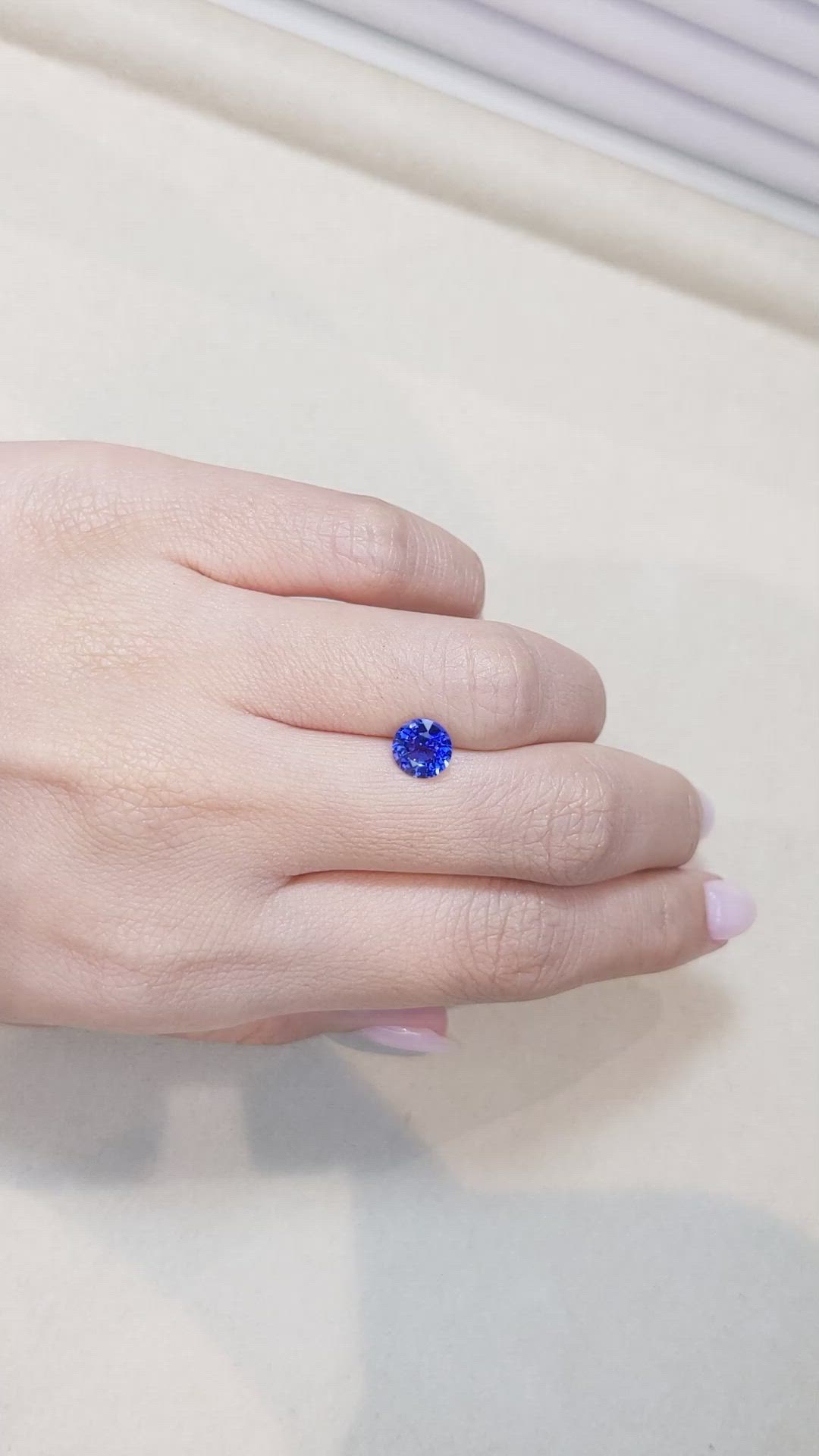 1.46 Ct. Blue Sapphire from Ceylon (Sri Lanka) Size Video