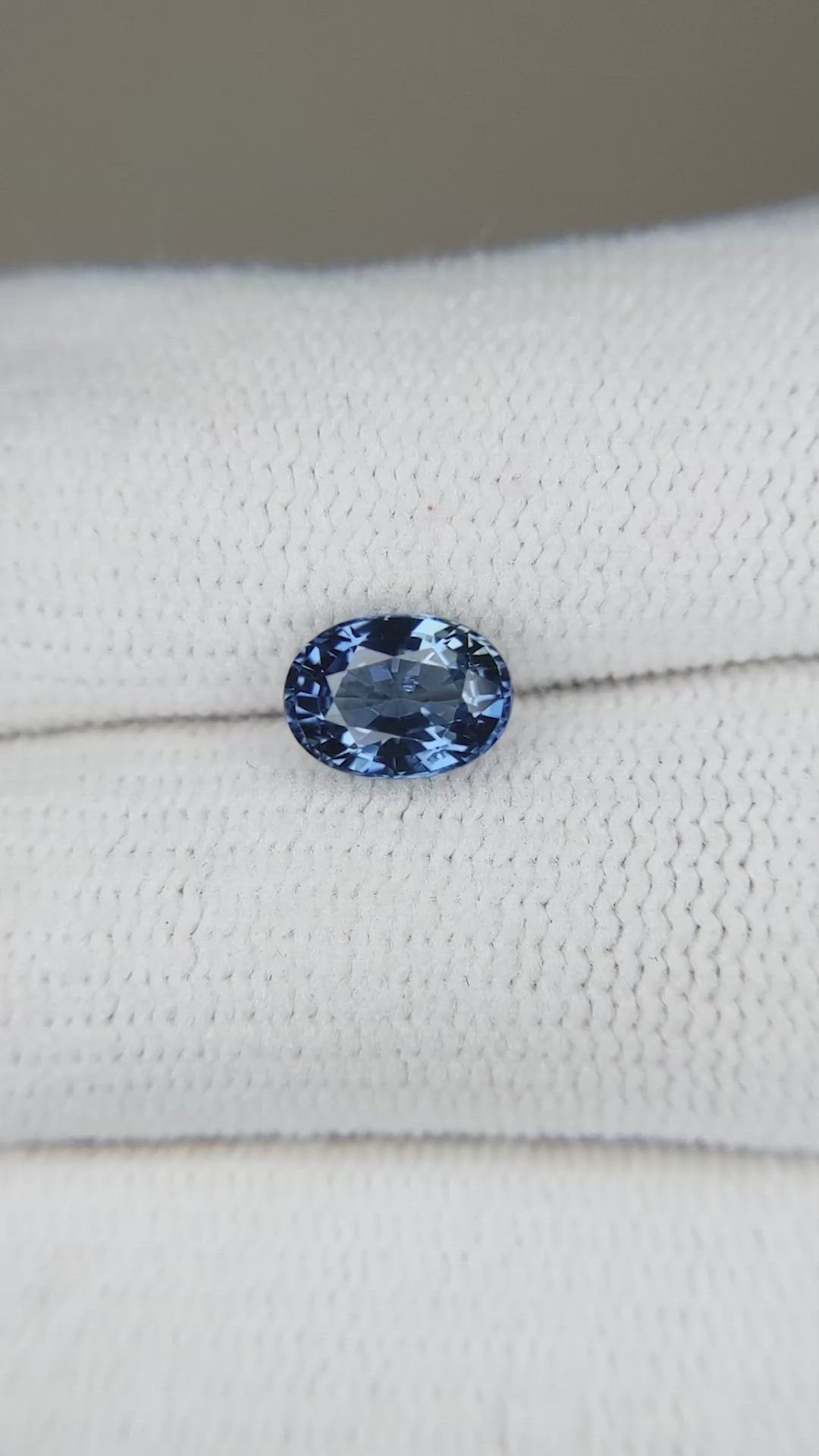 1.29 Ct. Blue Sapphire from Ceylon (Sri Lanka) Size Video
