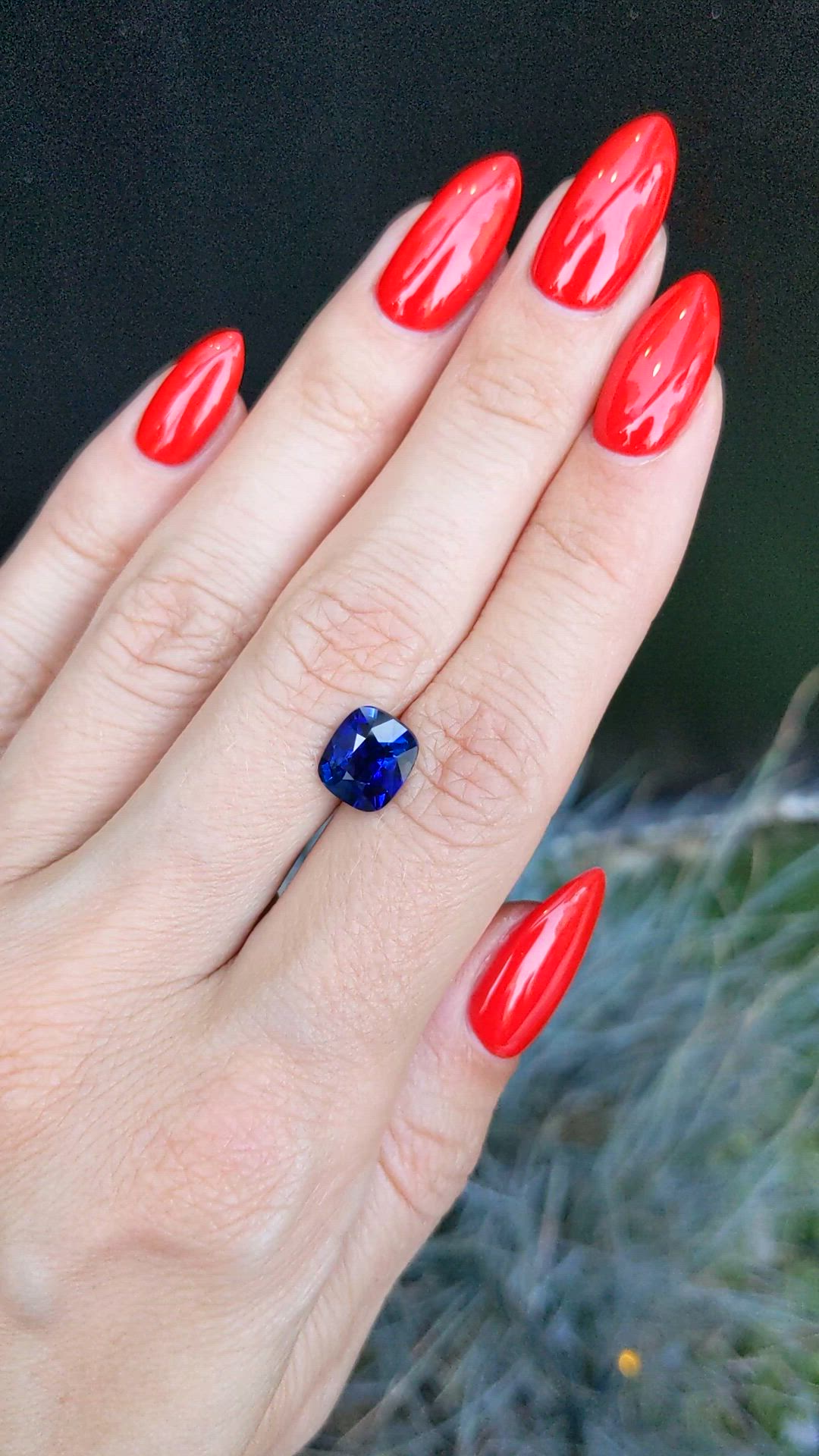 2.62 Ct. Blue Sapphire from Ceylon (Sri Lanka) Size Video