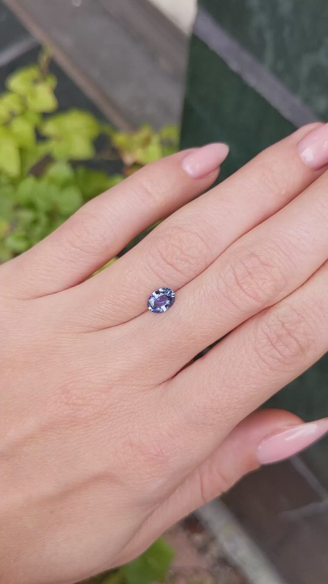 0.75 Ct. Blue Sapphire from Ceylon (Sri Lanka) Size Video