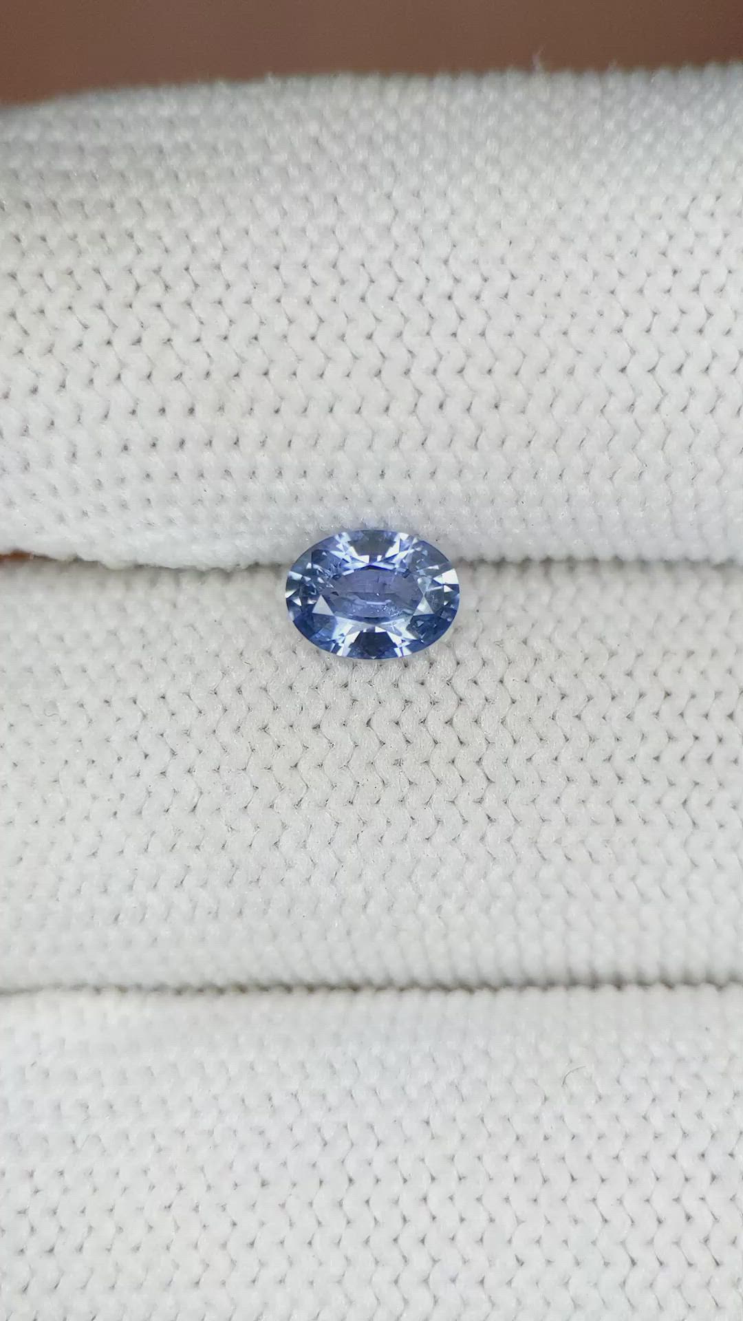 0.75 Ct. Blue Sapphire from Ceylon (Sri Lanka) Size Video