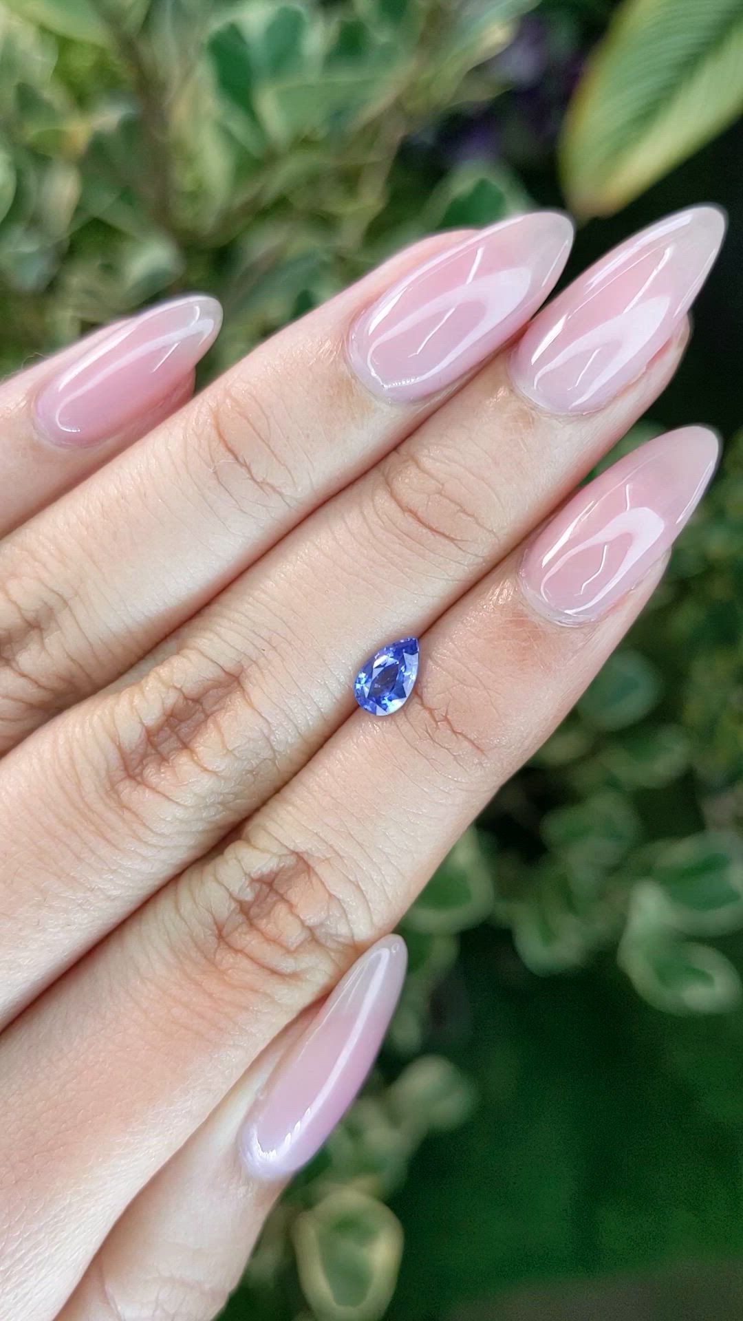 0.69 Ct. Blue Sapphire from Ceylon (Sri Lanka) Size Video