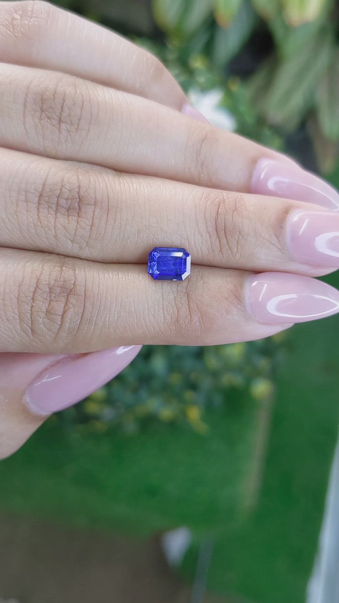 1.60 Ct. Blue Sapphire from Ceylon (Sri Lanka) Size Video