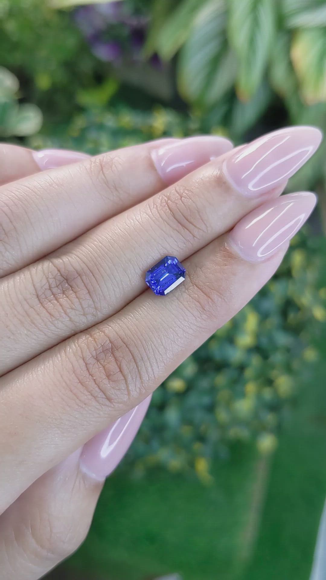 1.60 Ct. Blue Sapphire from Ceylon (Sri Lanka) Size Video