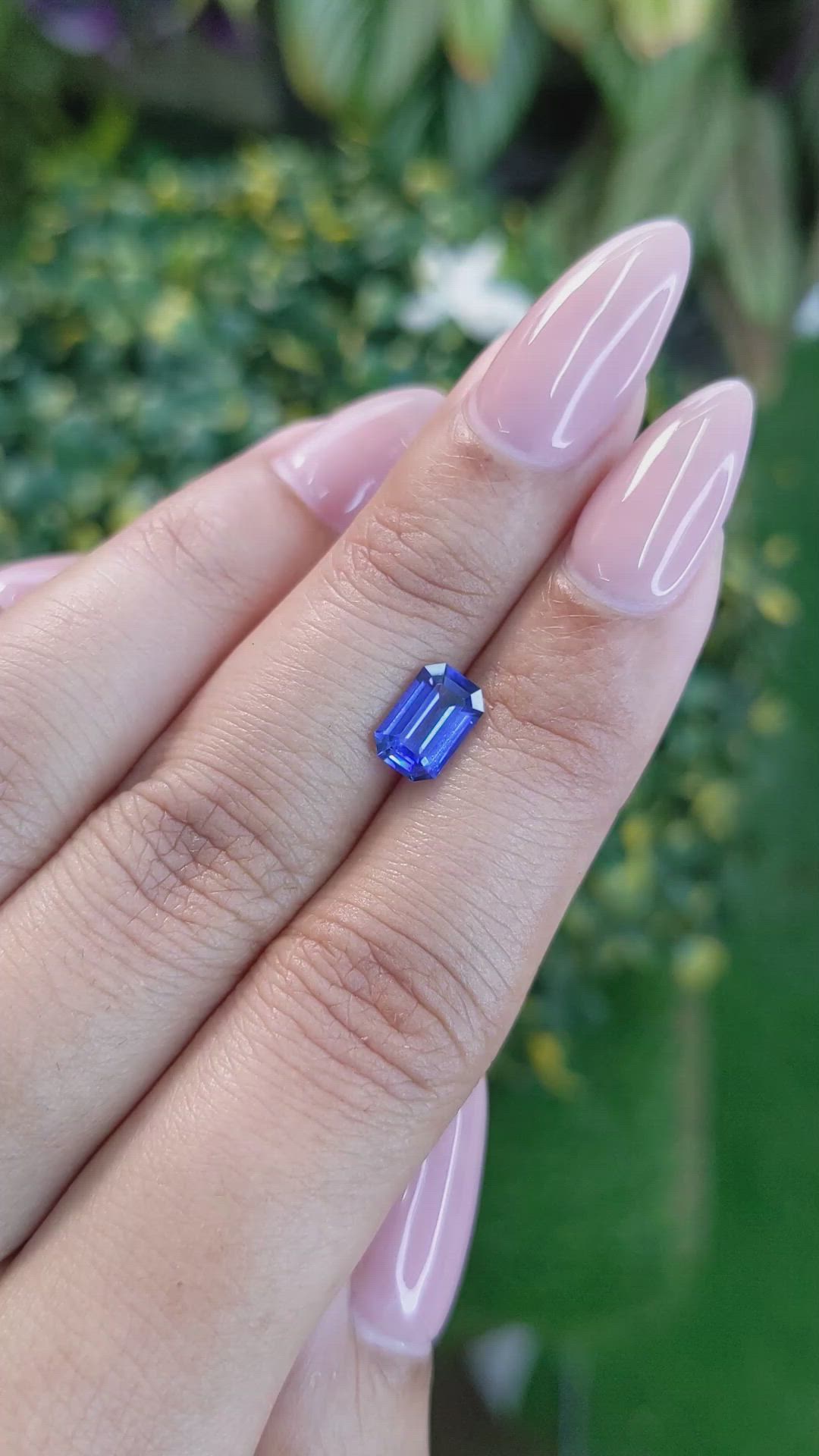 1.48 Ct. Blue Sapphire from Ceylon (Sri Lanka) Size Video