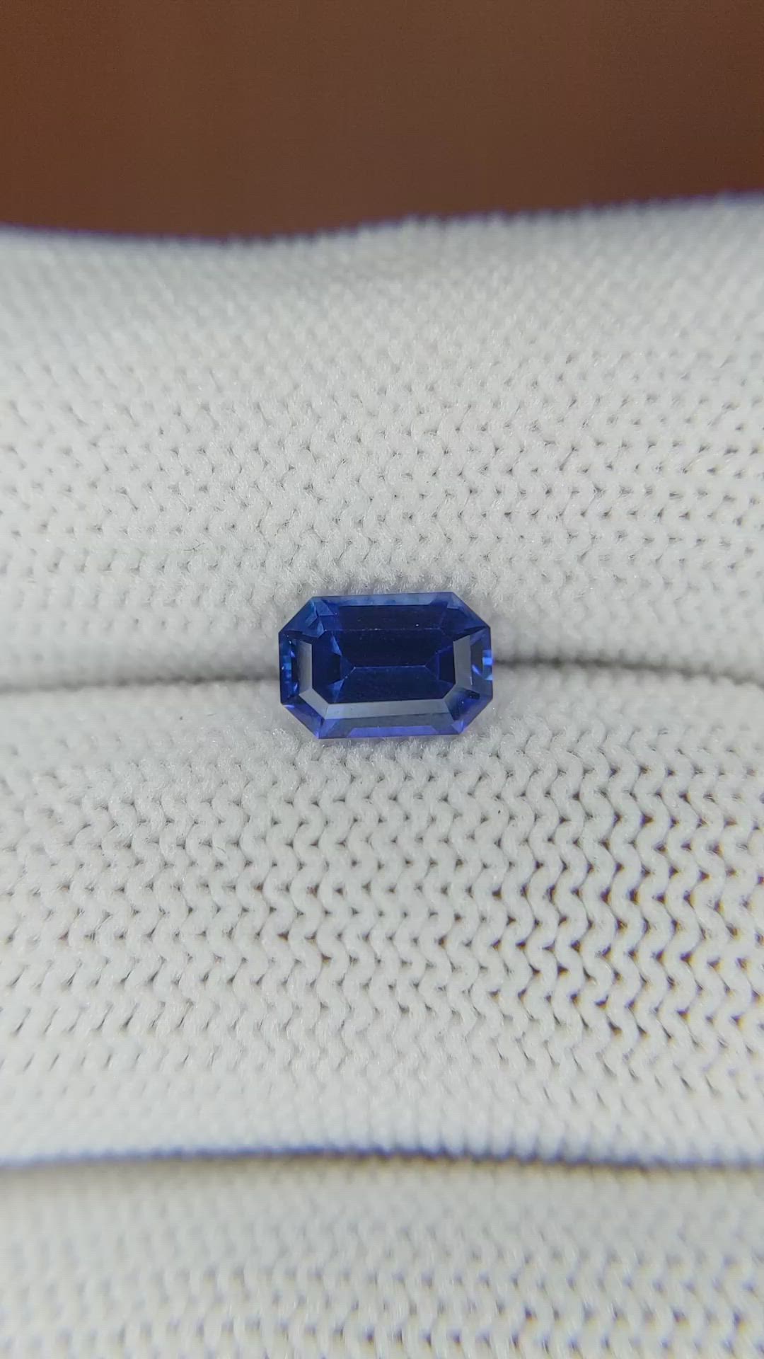 1.30 Ct. Blue Sapphire from Ceylon (Sri Lanka) Size Video